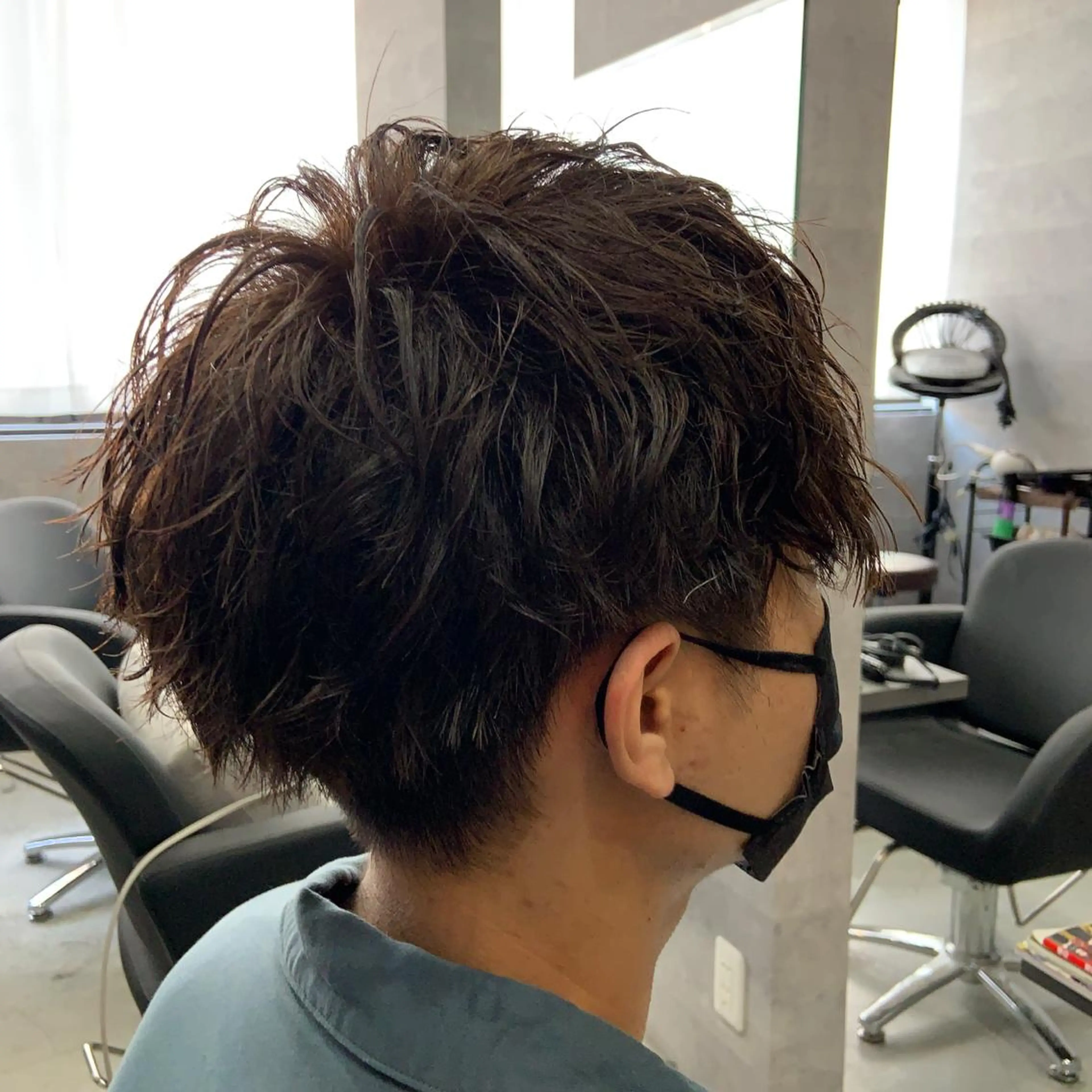 パーマ メンズ _WHITE所属・ダウンパーマ 曲がる縮毛矯正のヘアスタイル