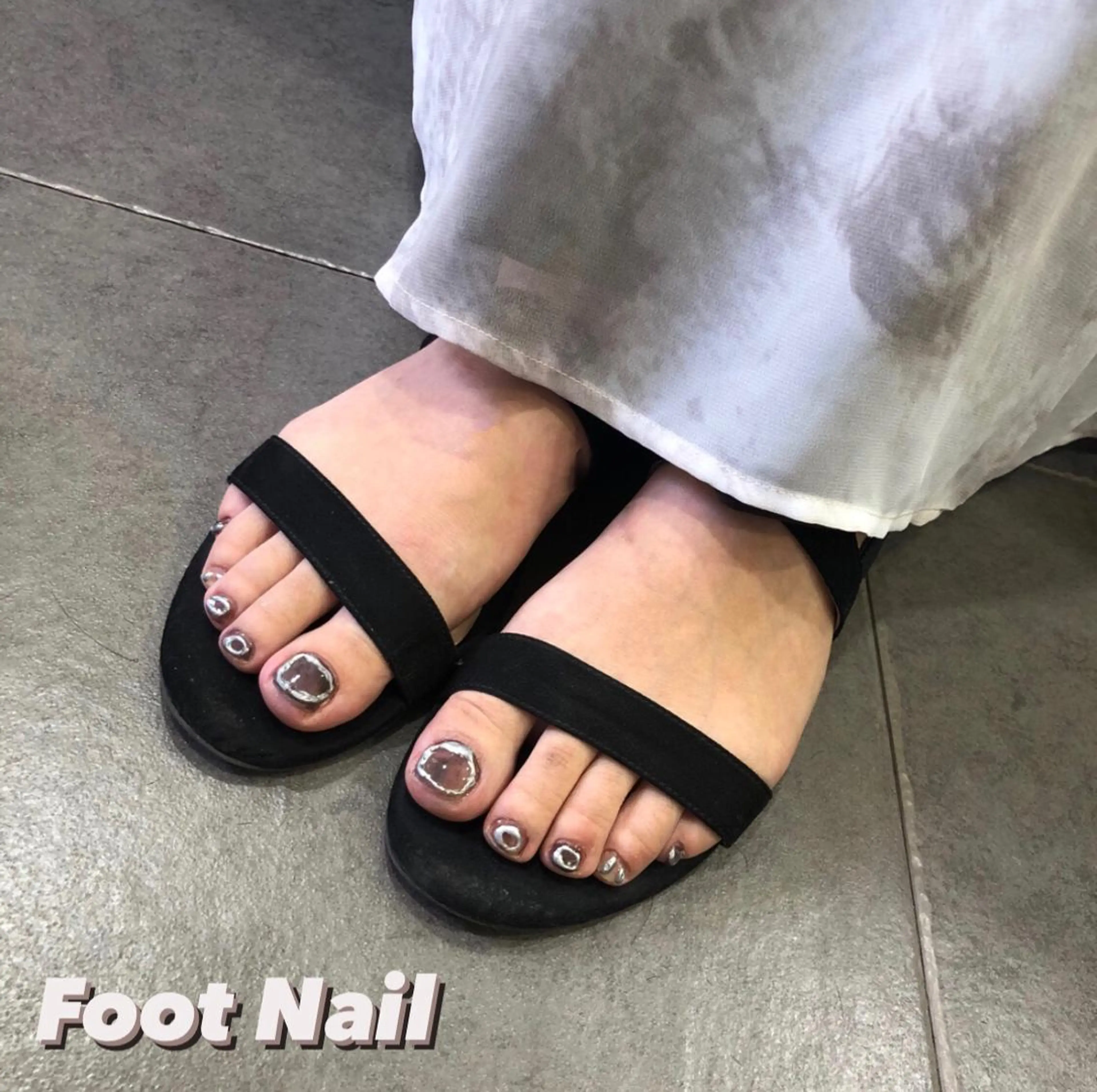 ヘアアレンジ ネイル フットネイル チャンモリパーマ/韓 国/Minami🦋のヘアスタイル