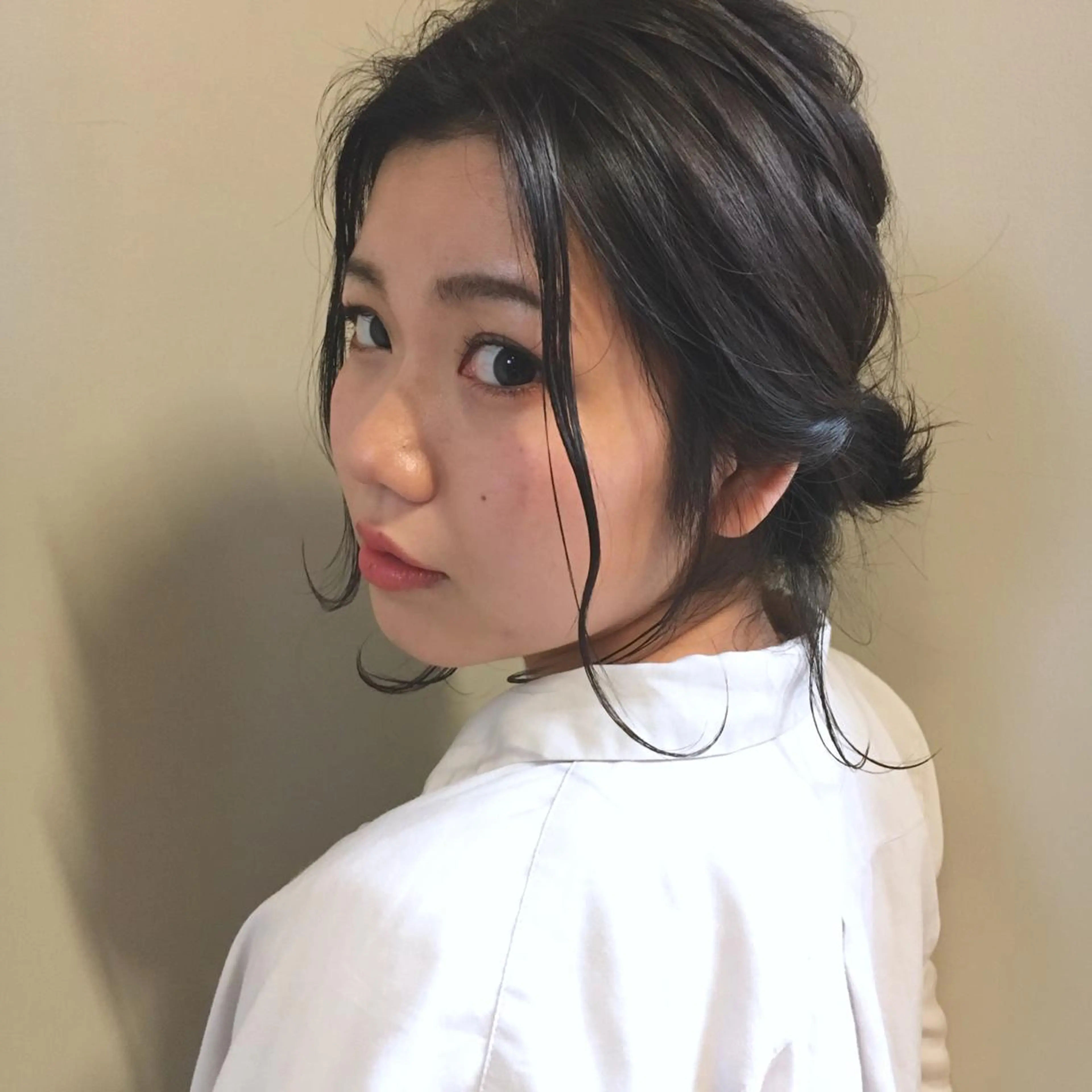 ミディアム カラー ヘアアレンジ 上川 美幸のヘアスタイル