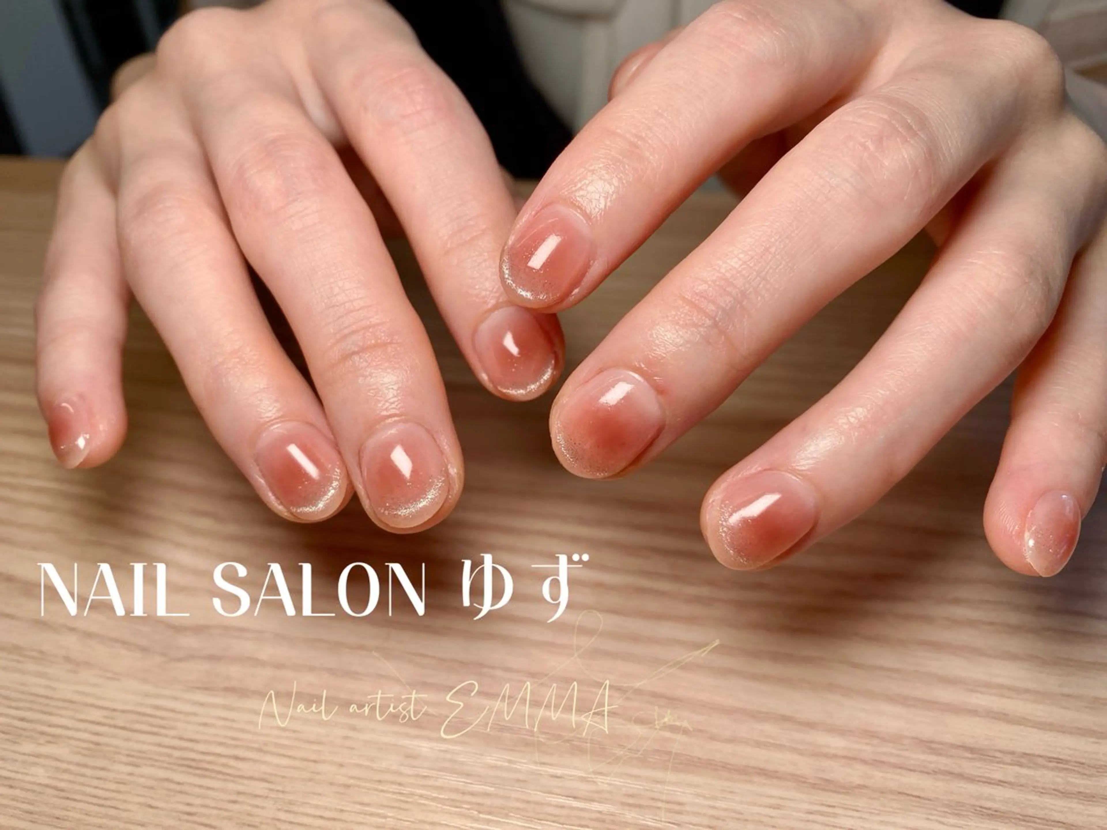 ネイル チークネイル フレンチネイル 韓国ネイル マグネットネイル ピンク ハンドネイル 商 小清のネイルデザイン