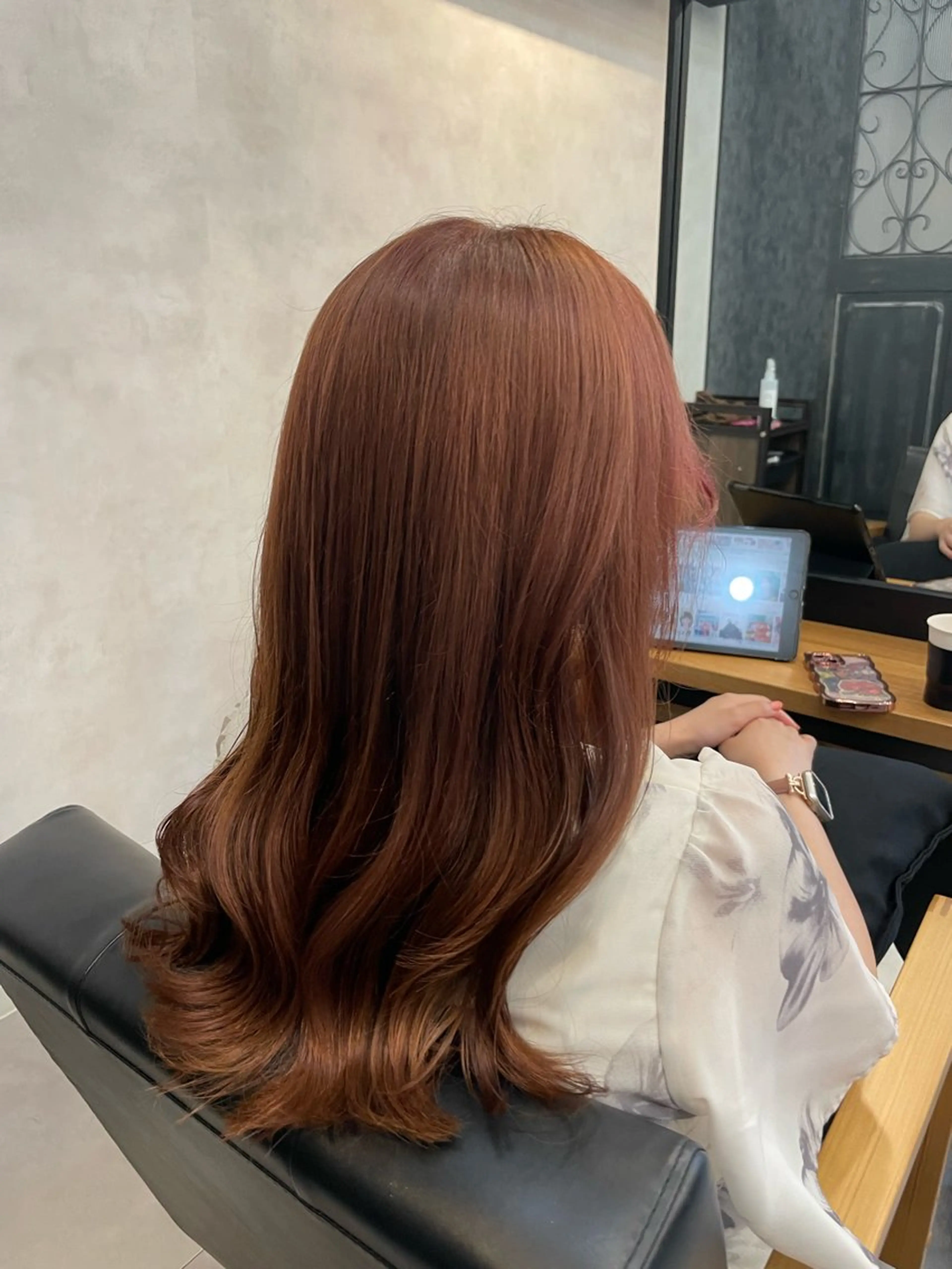 ロング カラー カット ヘアカラー トリートメント 今村 南穂のヘアスタイル