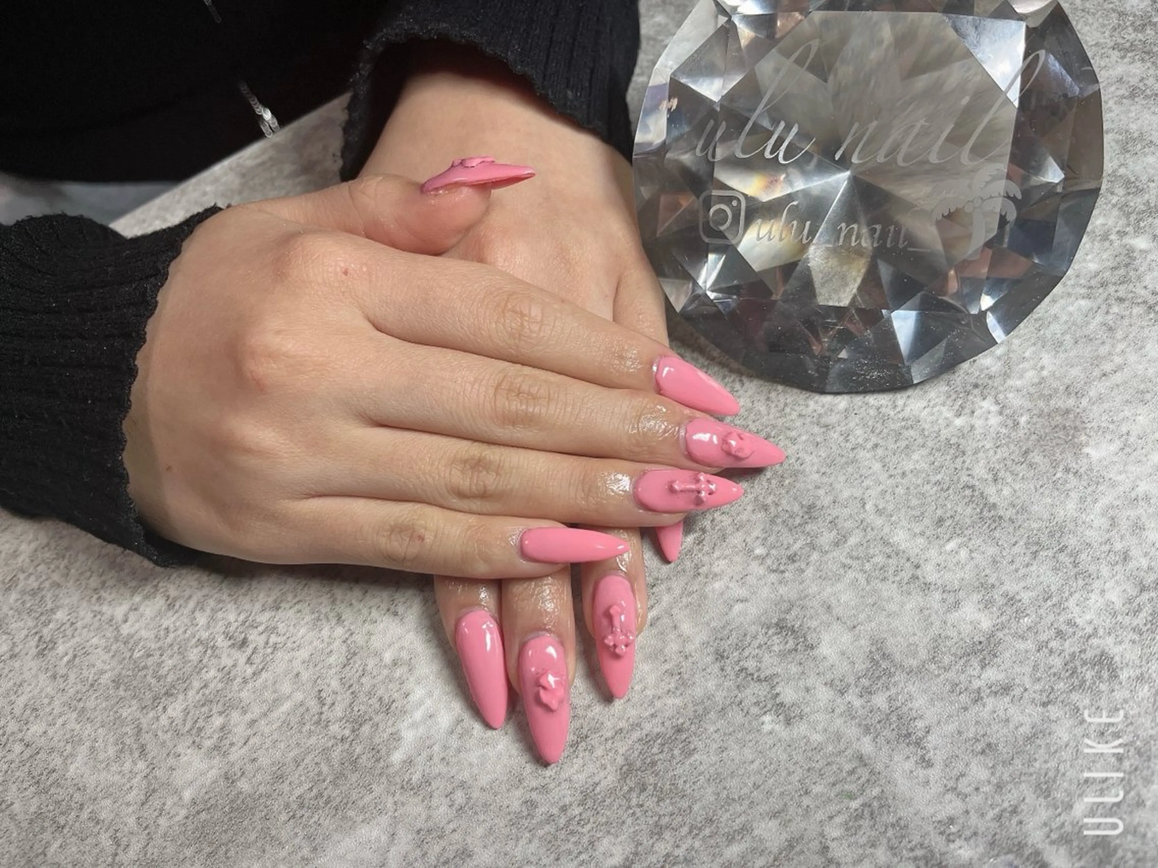 ネイル 長さ出し シンプルネイル ネイルチップ 佐野 愛美のエステ・リラクイメージ