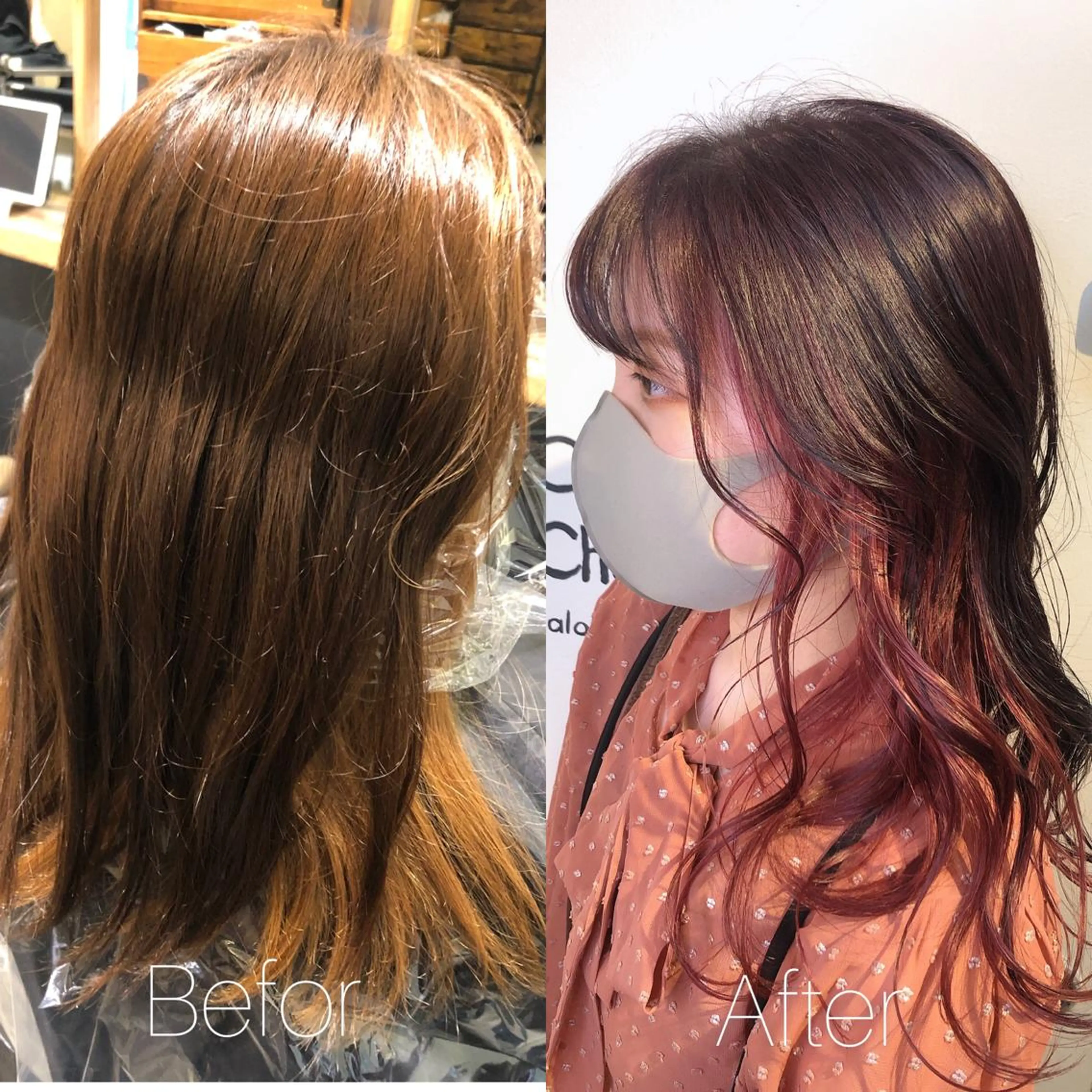 ロング カラー インナーカラー ヘアカラー トリートメント 舘野 太嘉宏のヘアスタイル