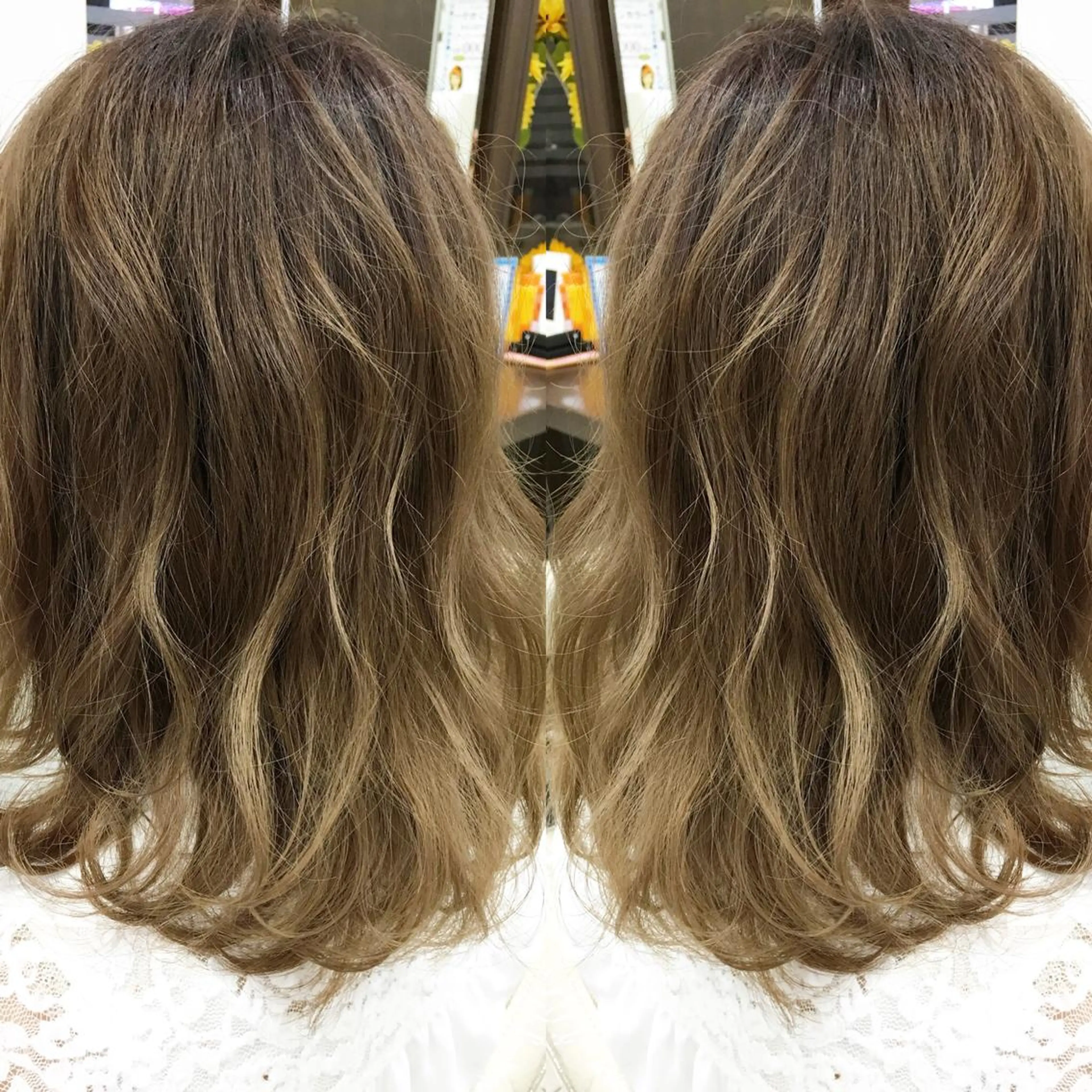 ミディアム カラー 寺内 紳悟のヘアスタイル