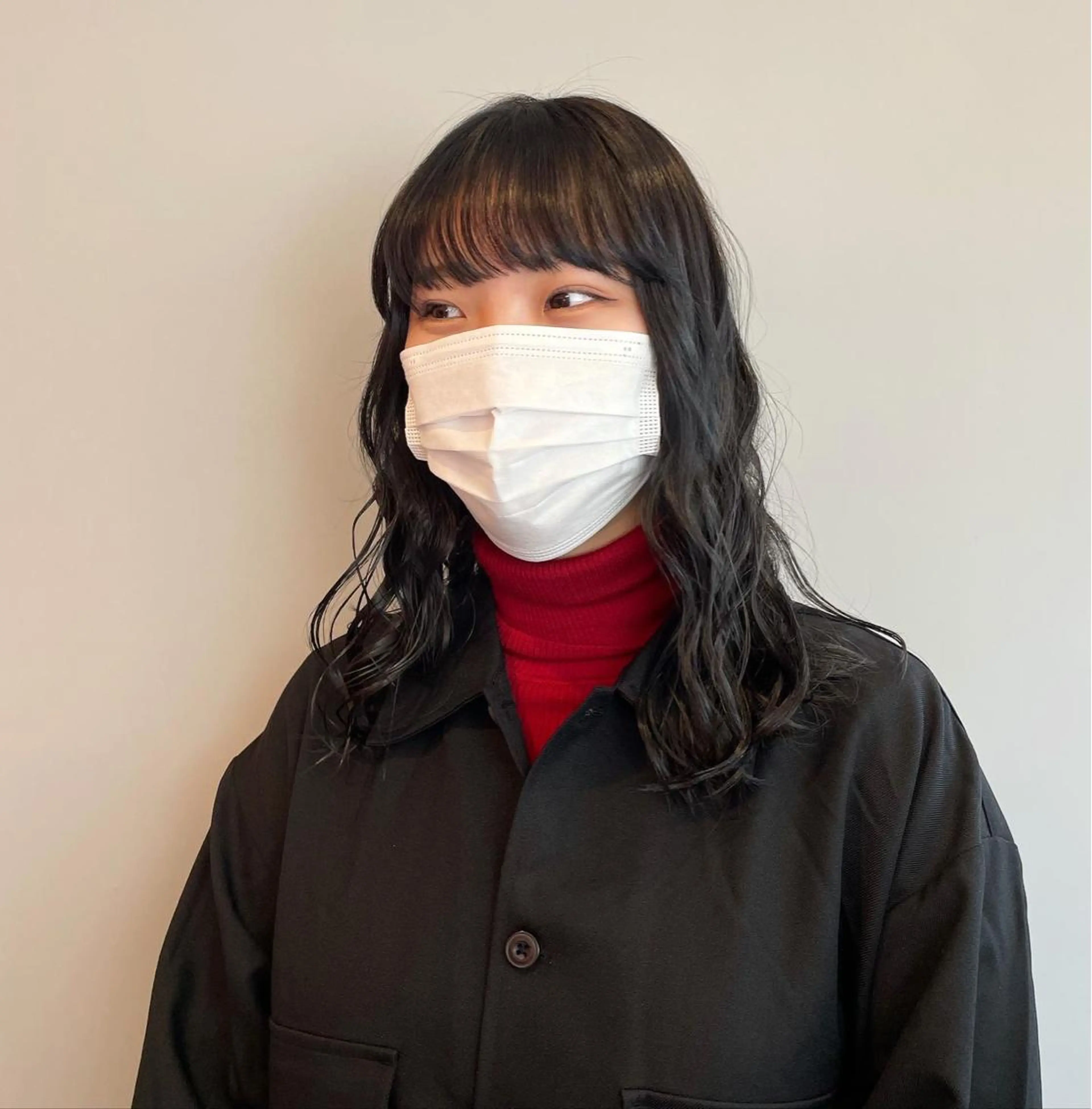 セミロング カラー メンズパーマモデル 募集　サトチハルのヘアスタイル