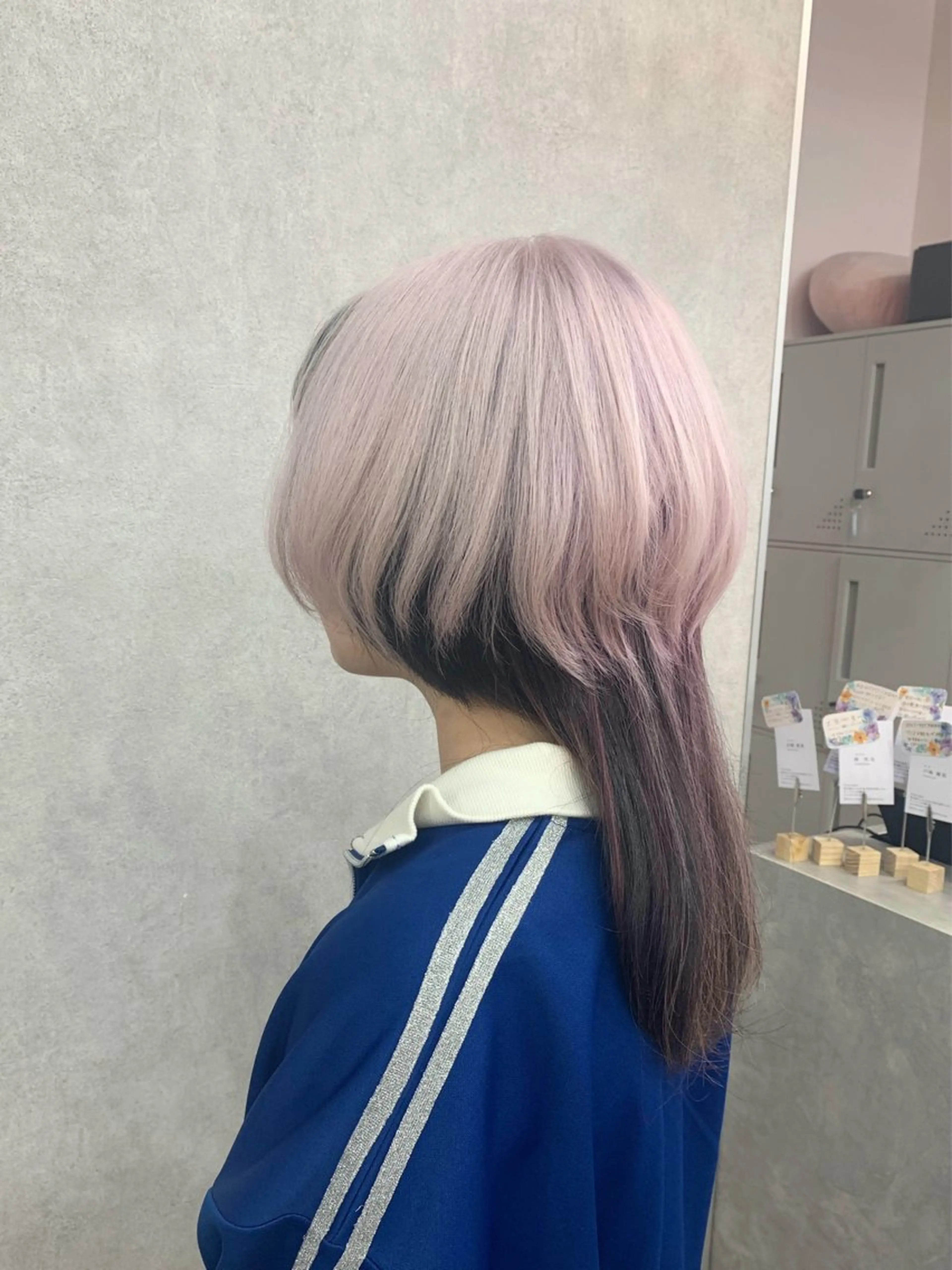 ミディアム カラー ハイトーン・ブリーチ ムラ修正 八須 錬のヘアスタイル