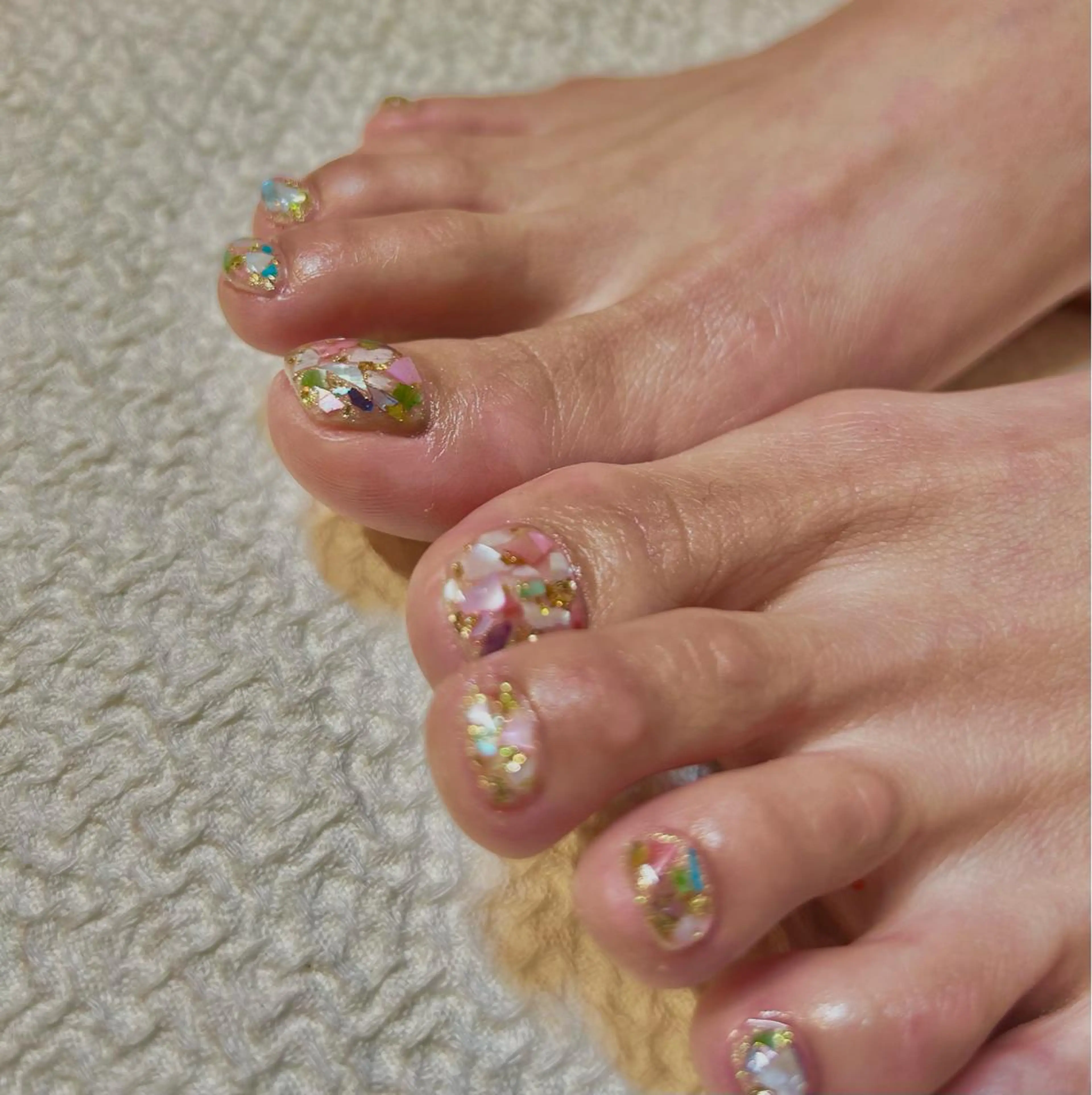 ネイル フットネイル ニュアンスネイル フットネイル Vanilla Nail Salonのネイルデザイン