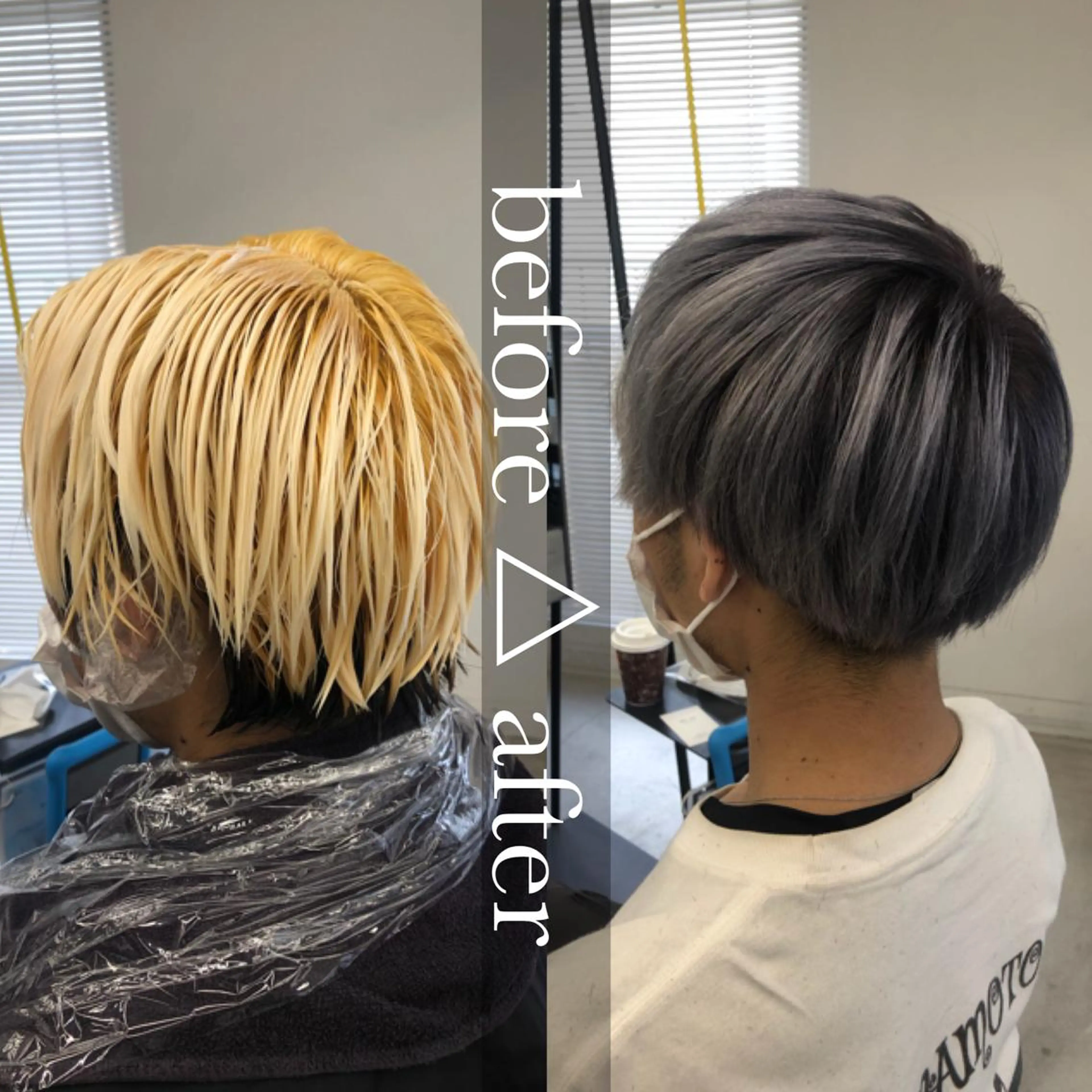 ショート ヘアカラー 🌼渋谷韓国ヘア 桑尾幸奈🌼のヘアスタイル
