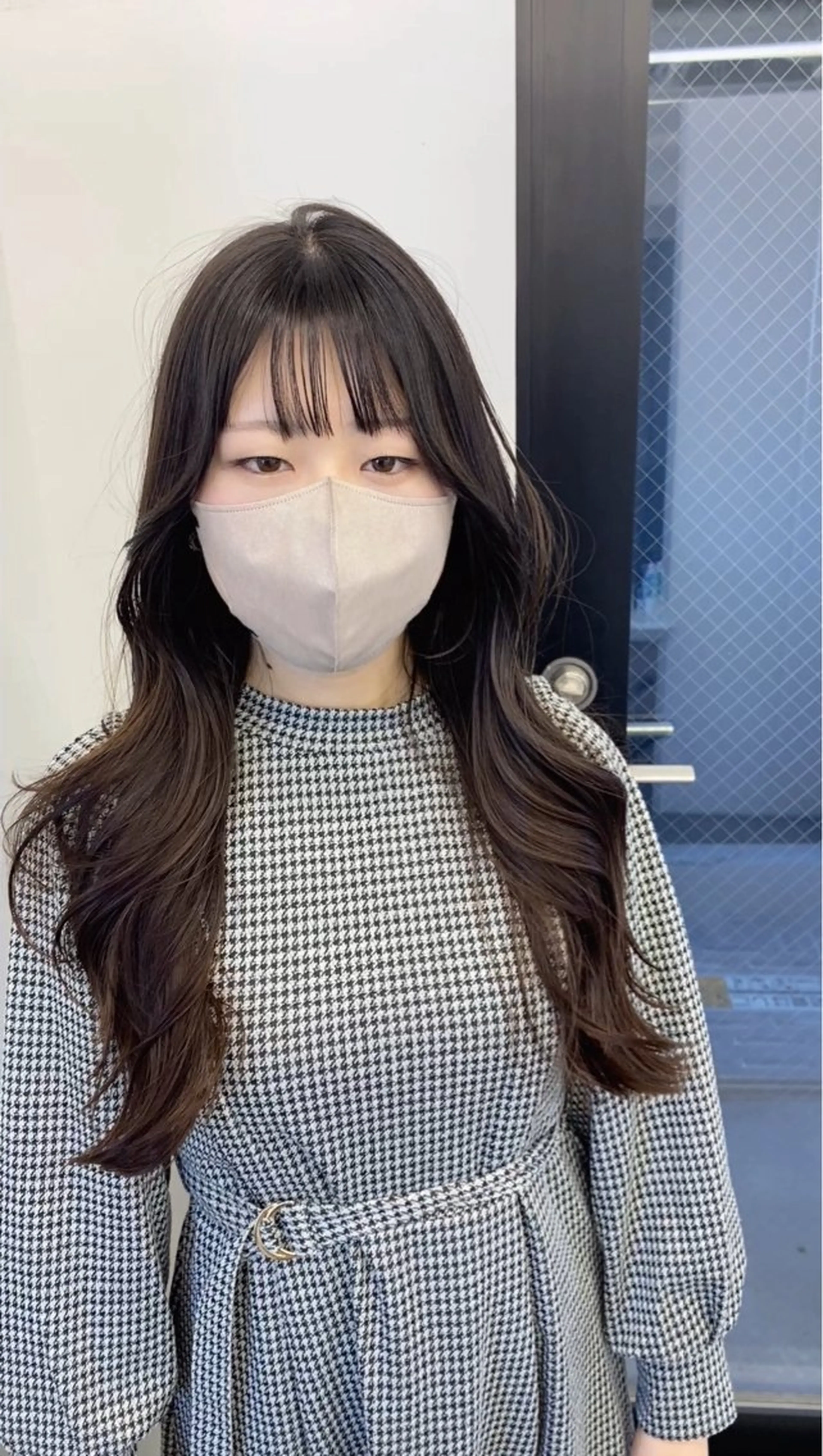 ロング 顔まわりレイヤー 顔周りカット 韓国風ヘア レイヤーカット トリートメント カット トリートメント GO TODAY シェアサロン 町田店所属・韓国ヘア🇰🇷 スズキのヘアスタイル