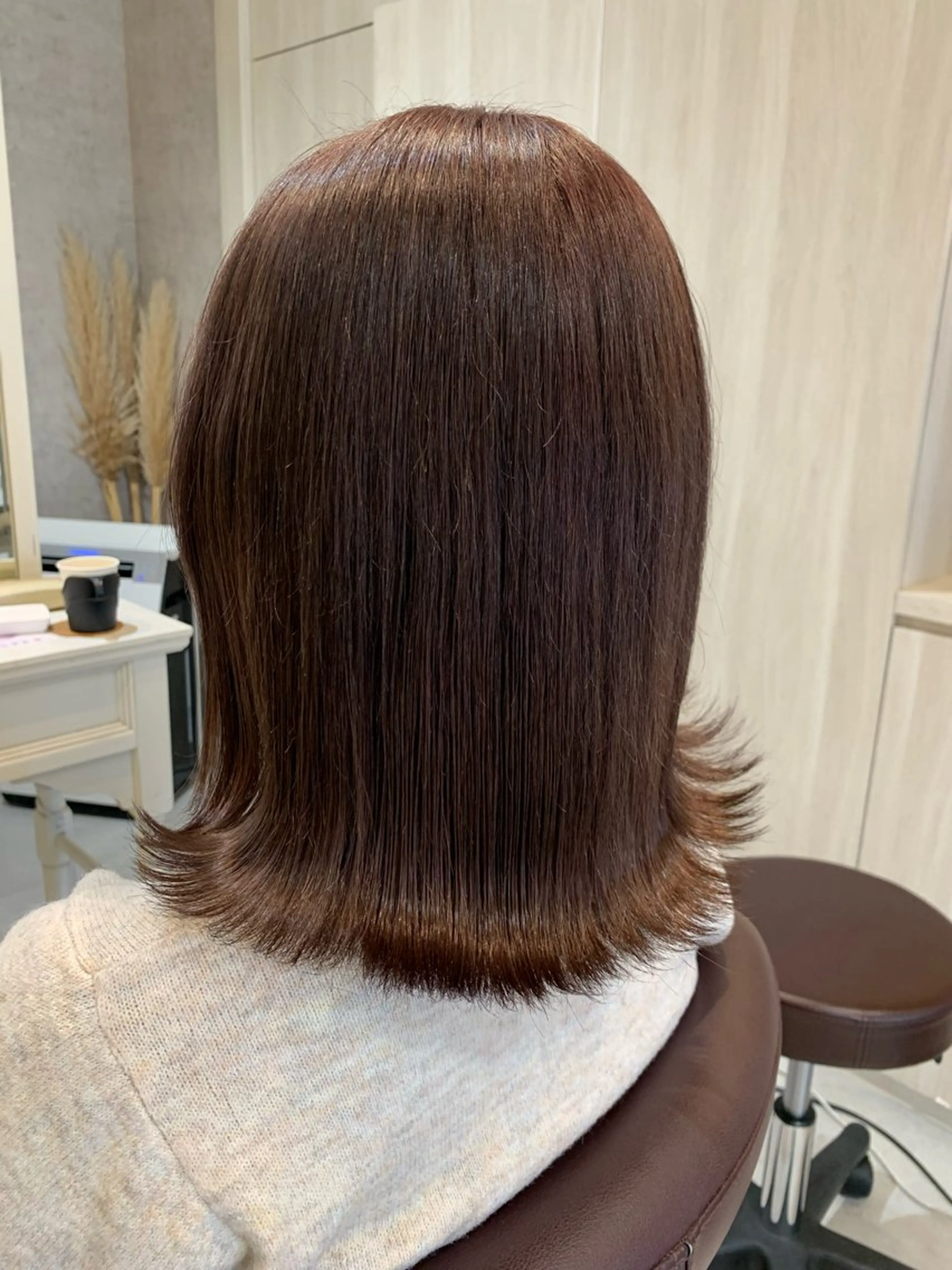 ミディアム カラー トリートメント ヘアカラー トリートメント mulum hair dressing salon所属・Yuuki🌷名古屋 栄　ベージュ/カラーのヘアスタイル