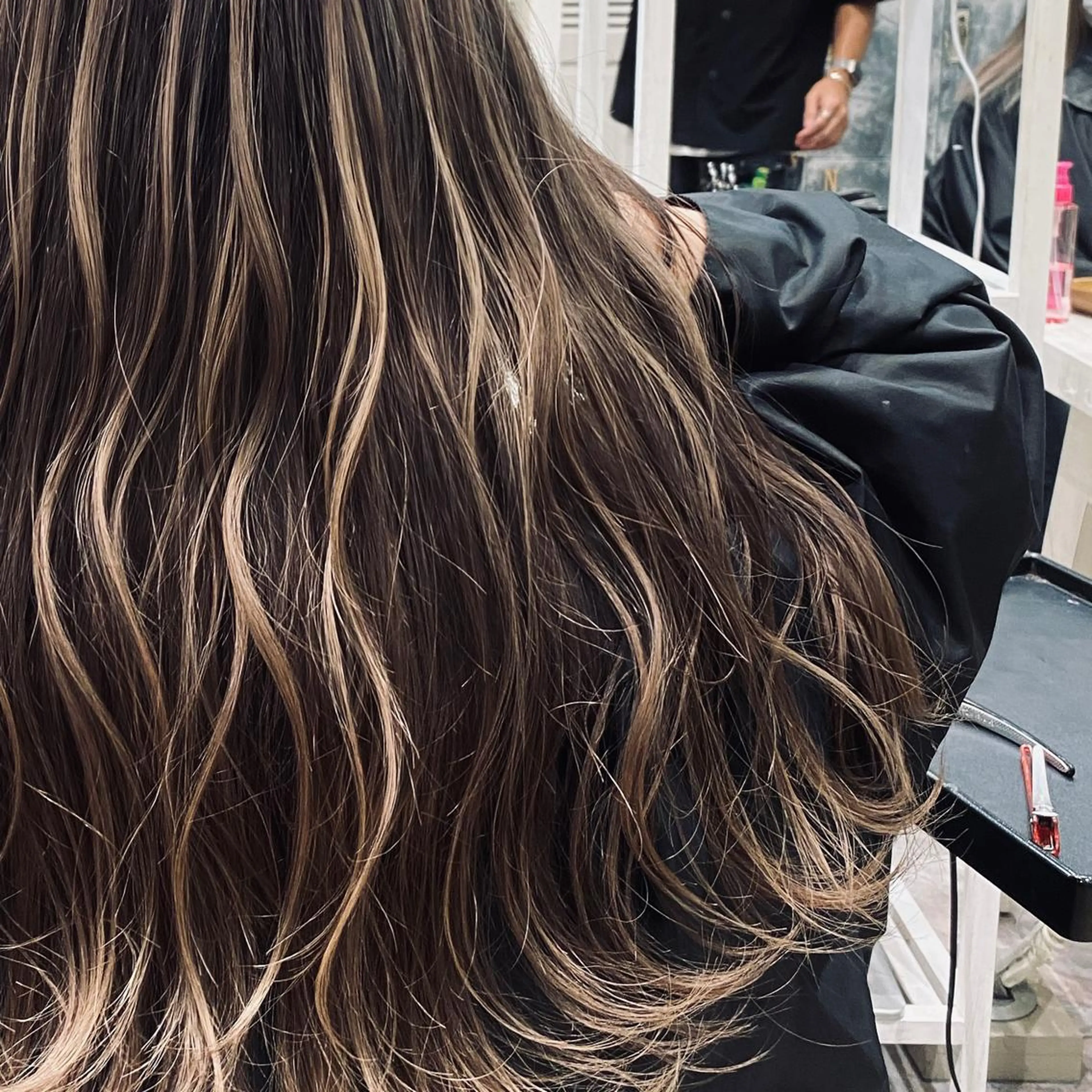 ロング カラー バレイヤージュ レイヤーカット 🌈透明感カラー ✨松田龍也🌈のヘアスタイル