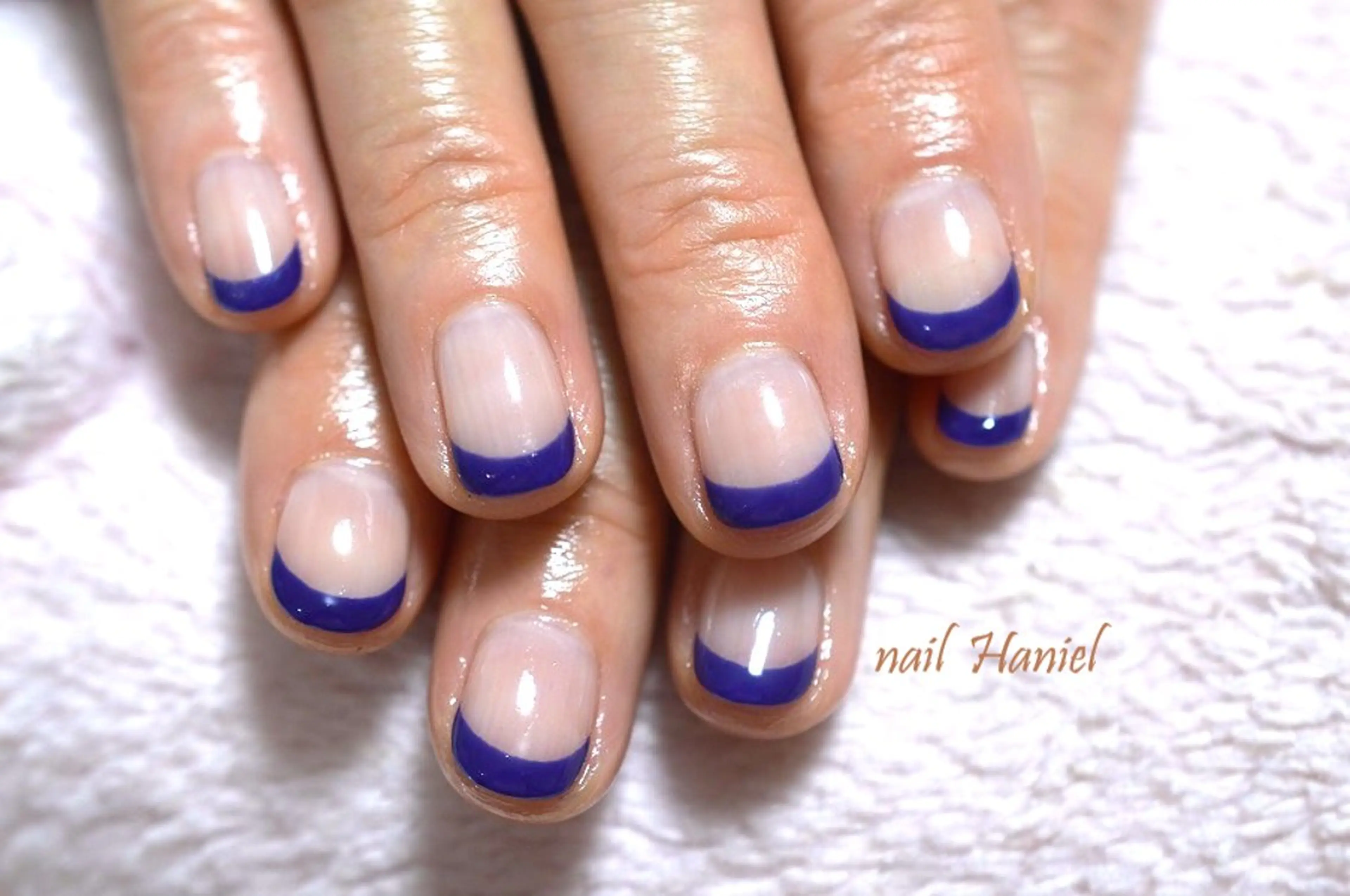 ネイル アートネイル クリアネイル フレンチネイル ジェルネイル 韓国ネイル nail Haniel所属・半蔵門サロンハニエル 魅神 ちよのネイルデザイン