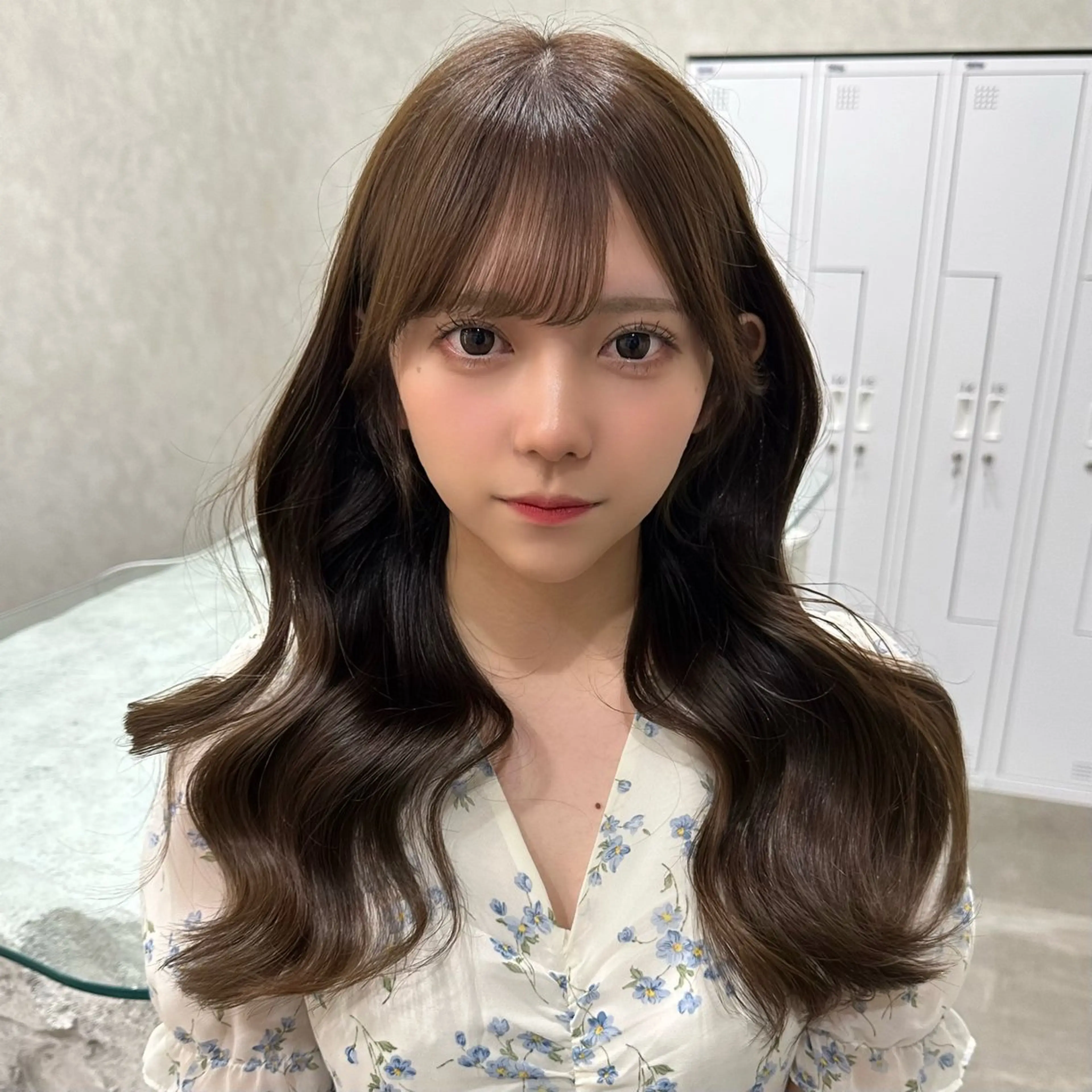 ロング カラー くびれヘア 顔まわりレイヤー 韓国風ヘア レイヤーカット 似合わせカット カット ヘアカラー トリートメント SALOWIN原宿AROA店所属・顔まわり神カット✂︎ 齋藤雄大【原宿】のヘアスタイル