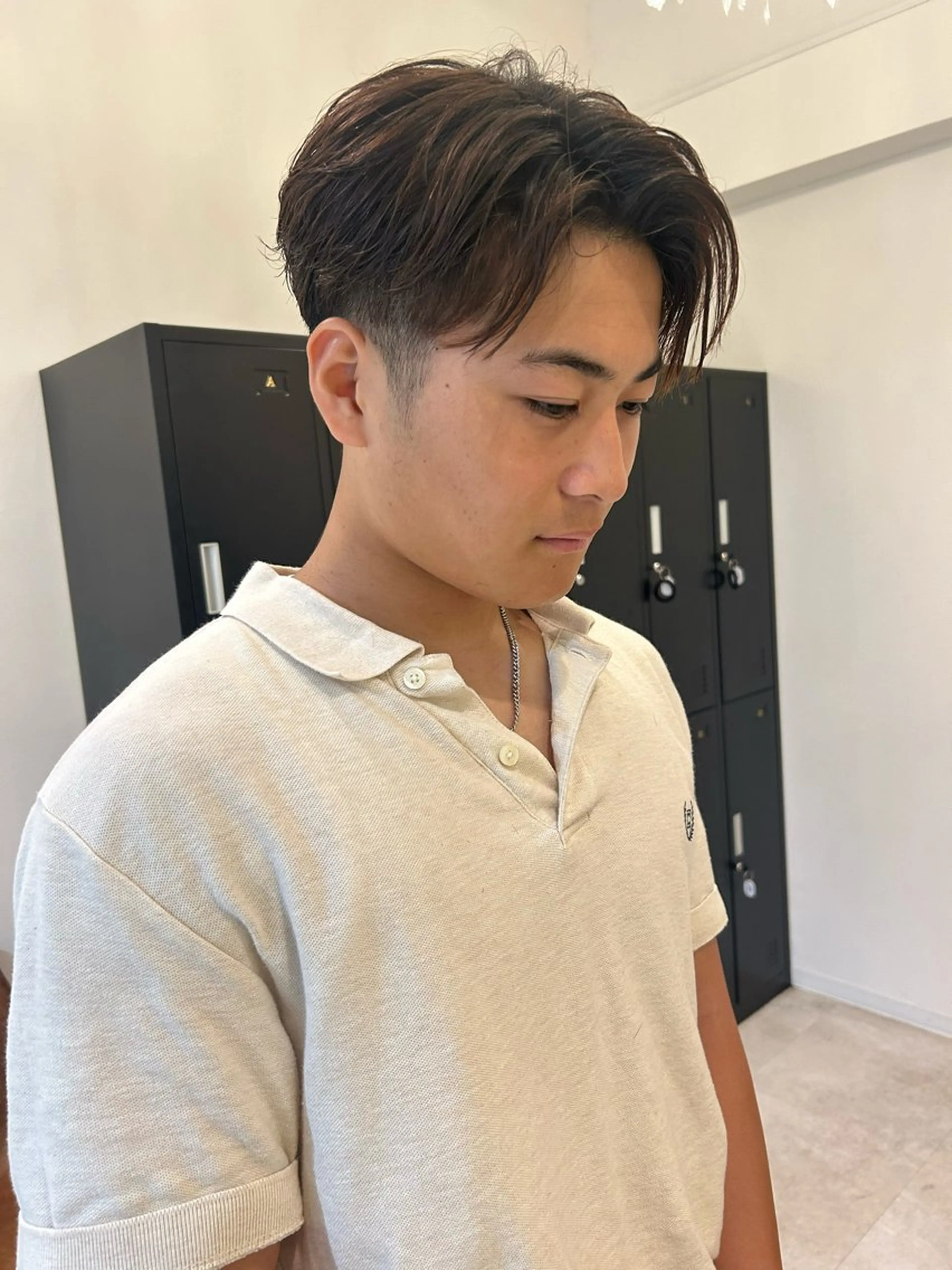 メンズ カット CIEL所属・NAHO 🩵 透明感カラー🫧のヘアスタイル