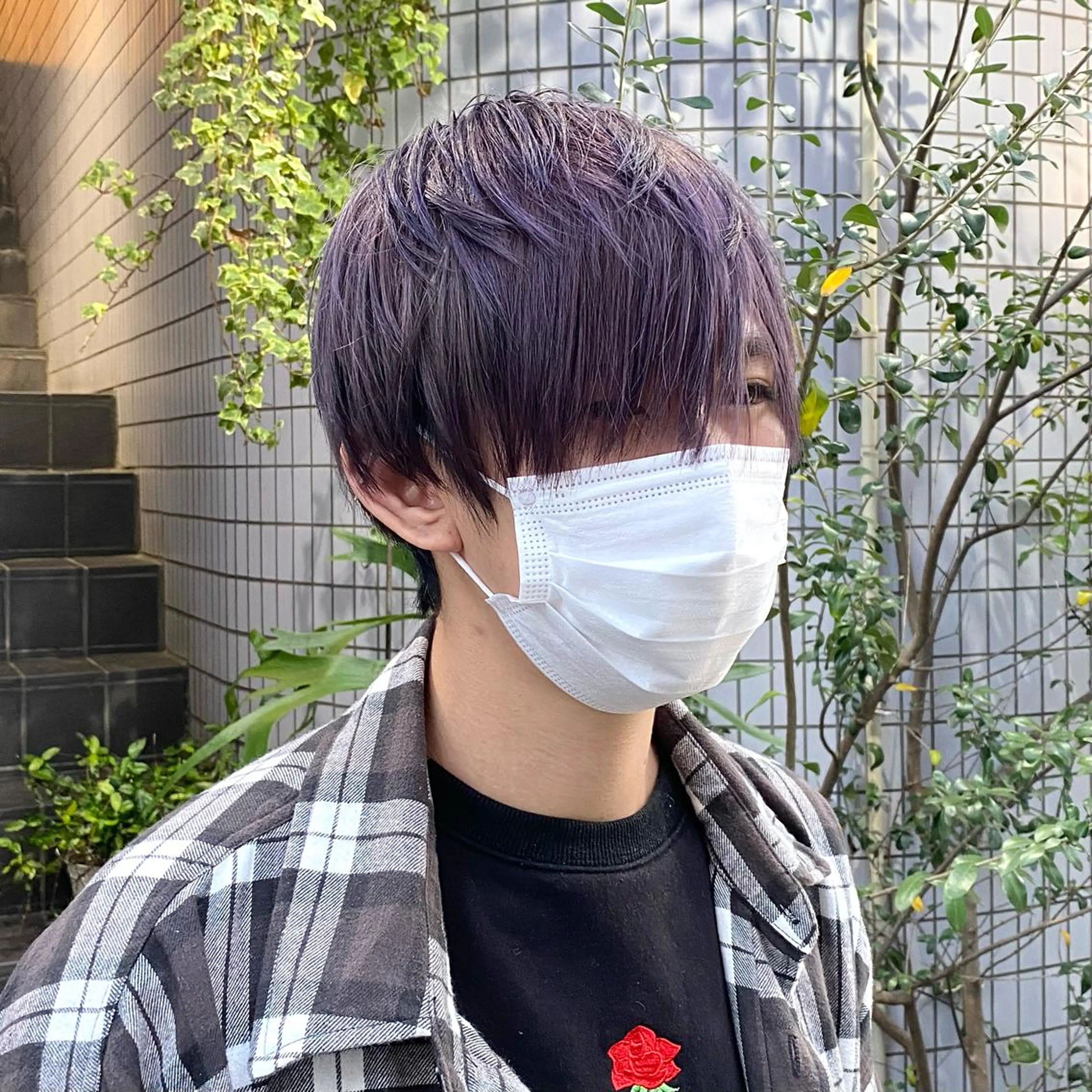 カラー メンズ ラベンダーカラー ヘアカラー トリートメント Vicke所属・メンズ専門/韓国風 ❤️🔥吉野あいかのヘアスタイル