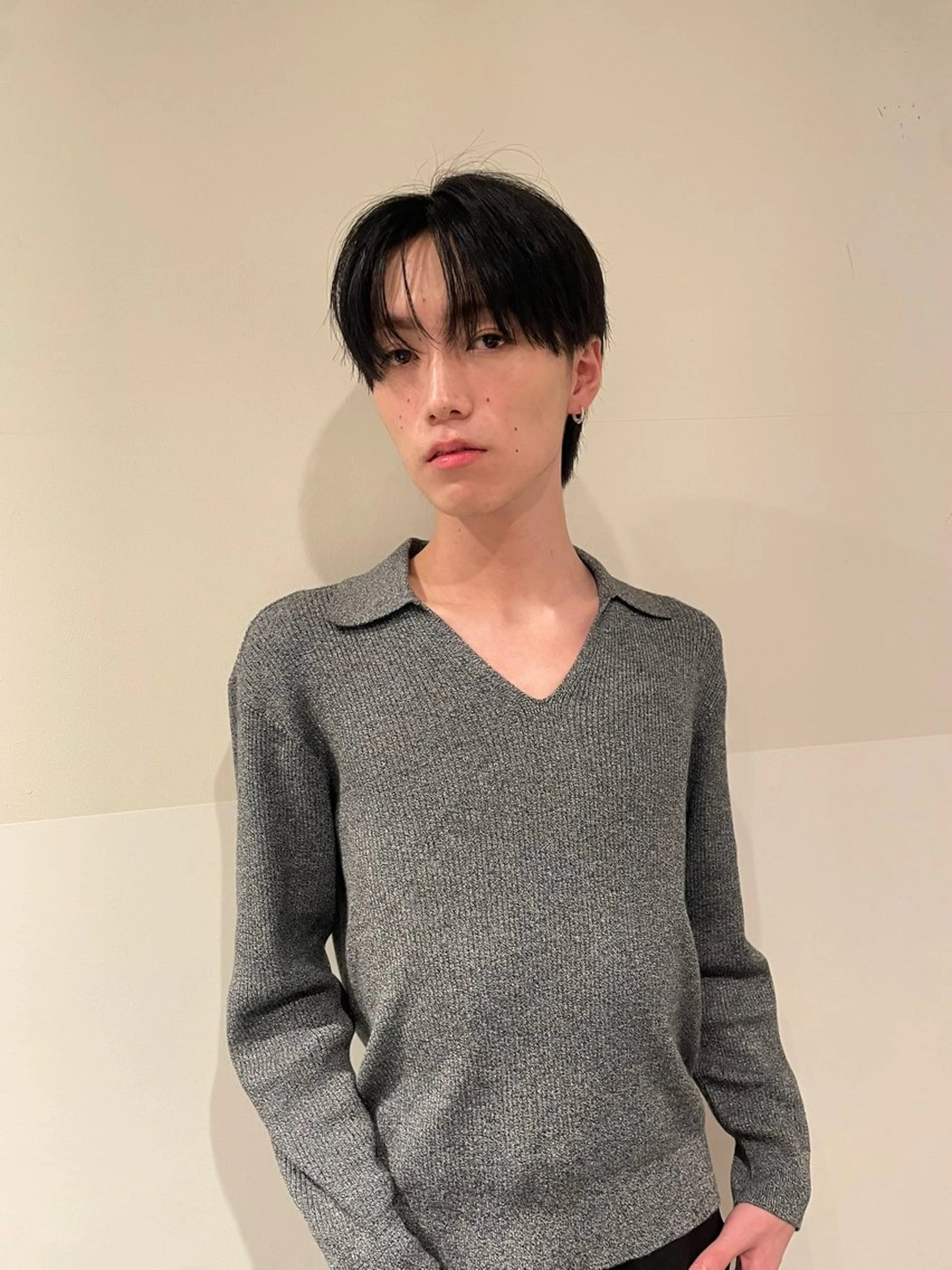 ショート メンズ センターパート カット dakota evans所属・渋谷 / miku nishizukaのヘアスタイル