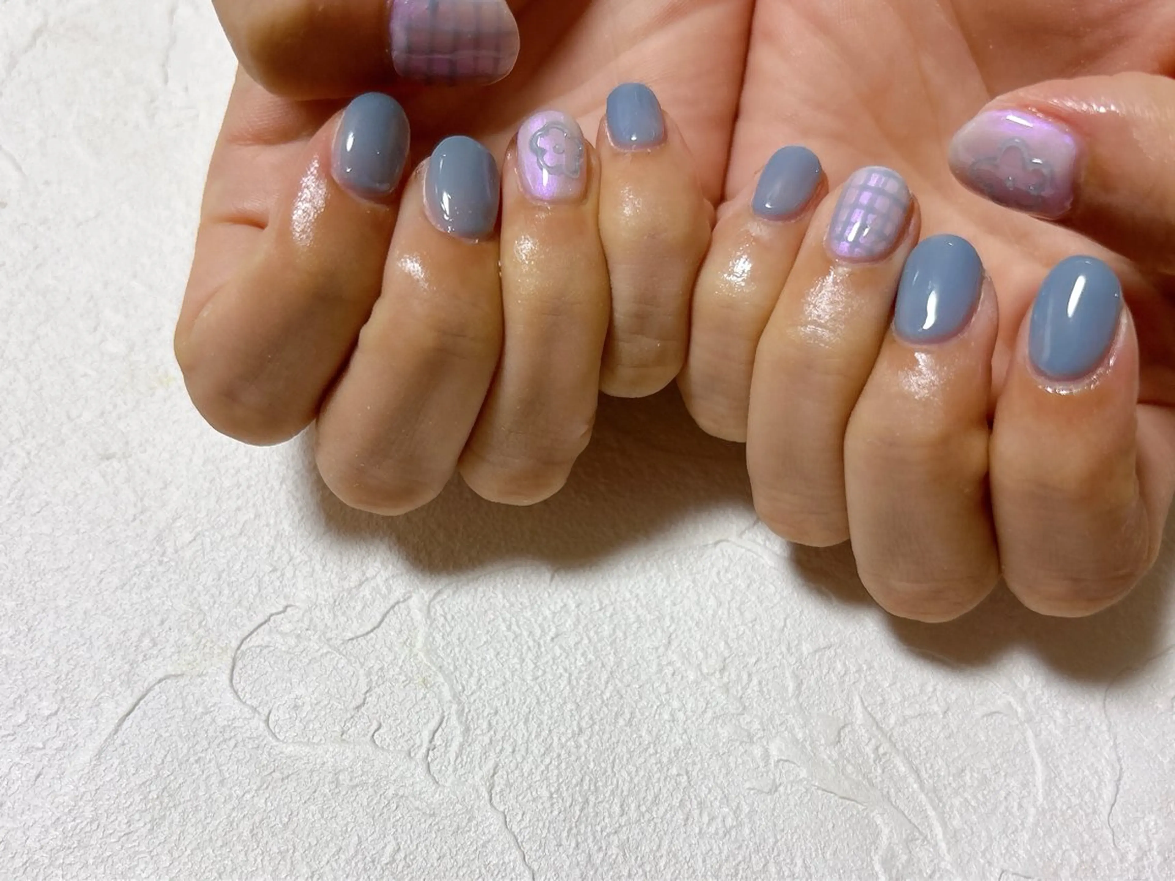 ネイル オーロラネイル フットネイル フレンチネイル ジェルネイル マグネットネイル ハンドネイル kiki nail 二子玉川のネイルデザイン