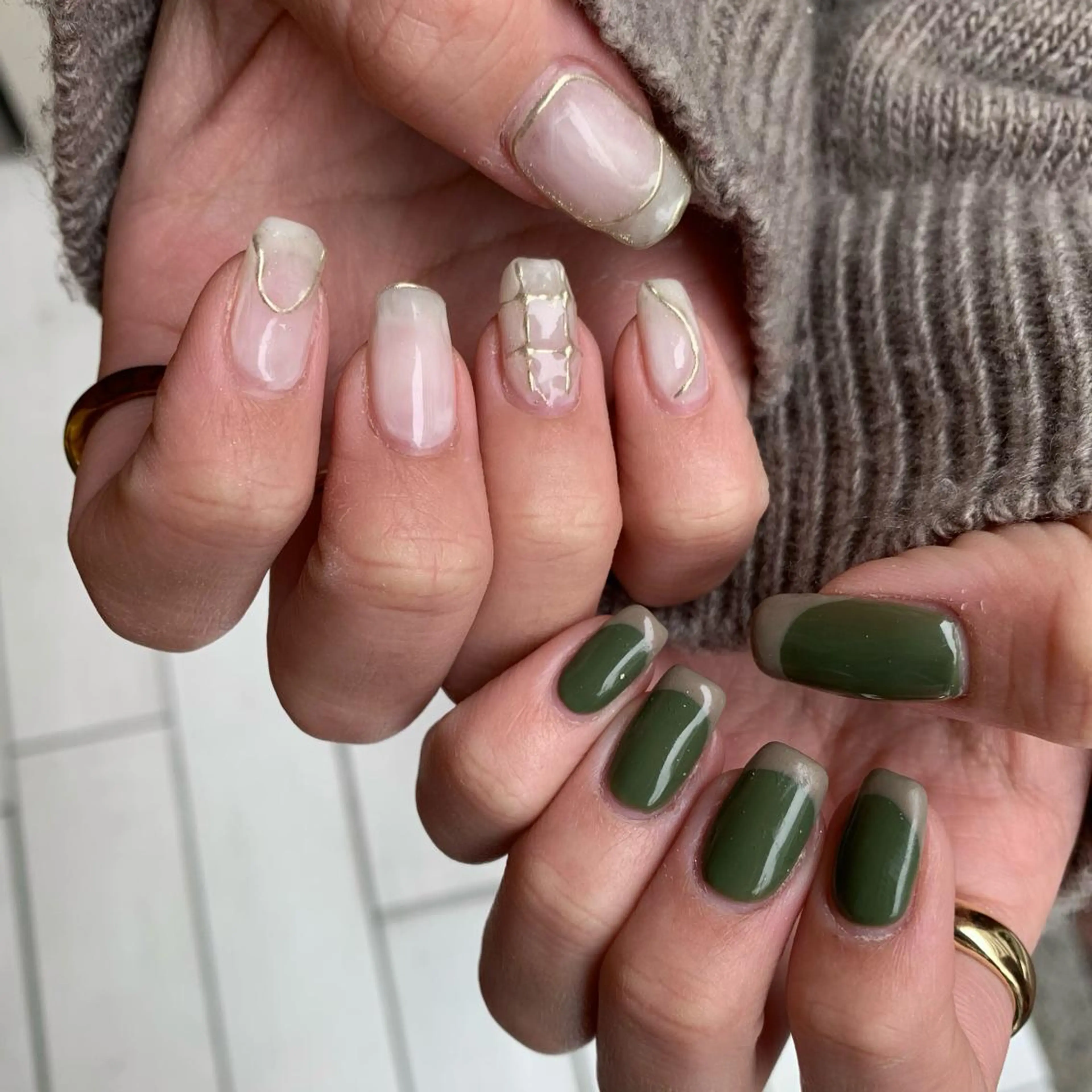 ネイル フレンチネイル 鈴木 まゆのネイルデザイン