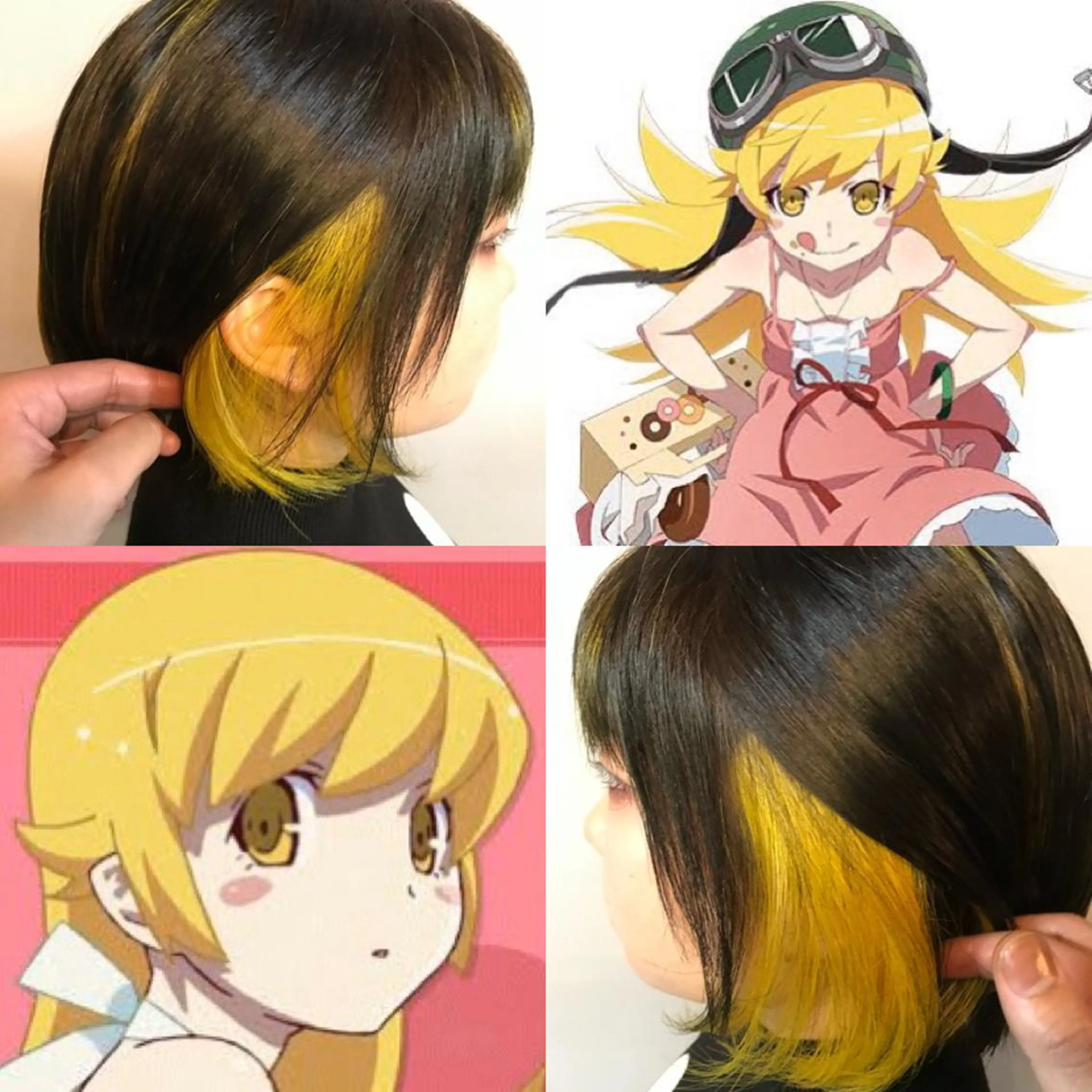 ショート カラー ヘアアレンジ ブリーチ インナーカラー イエローカラー ヘアカラー トリートメント ヘアセット インナーカラー 代表　南一路のヘアスタイル