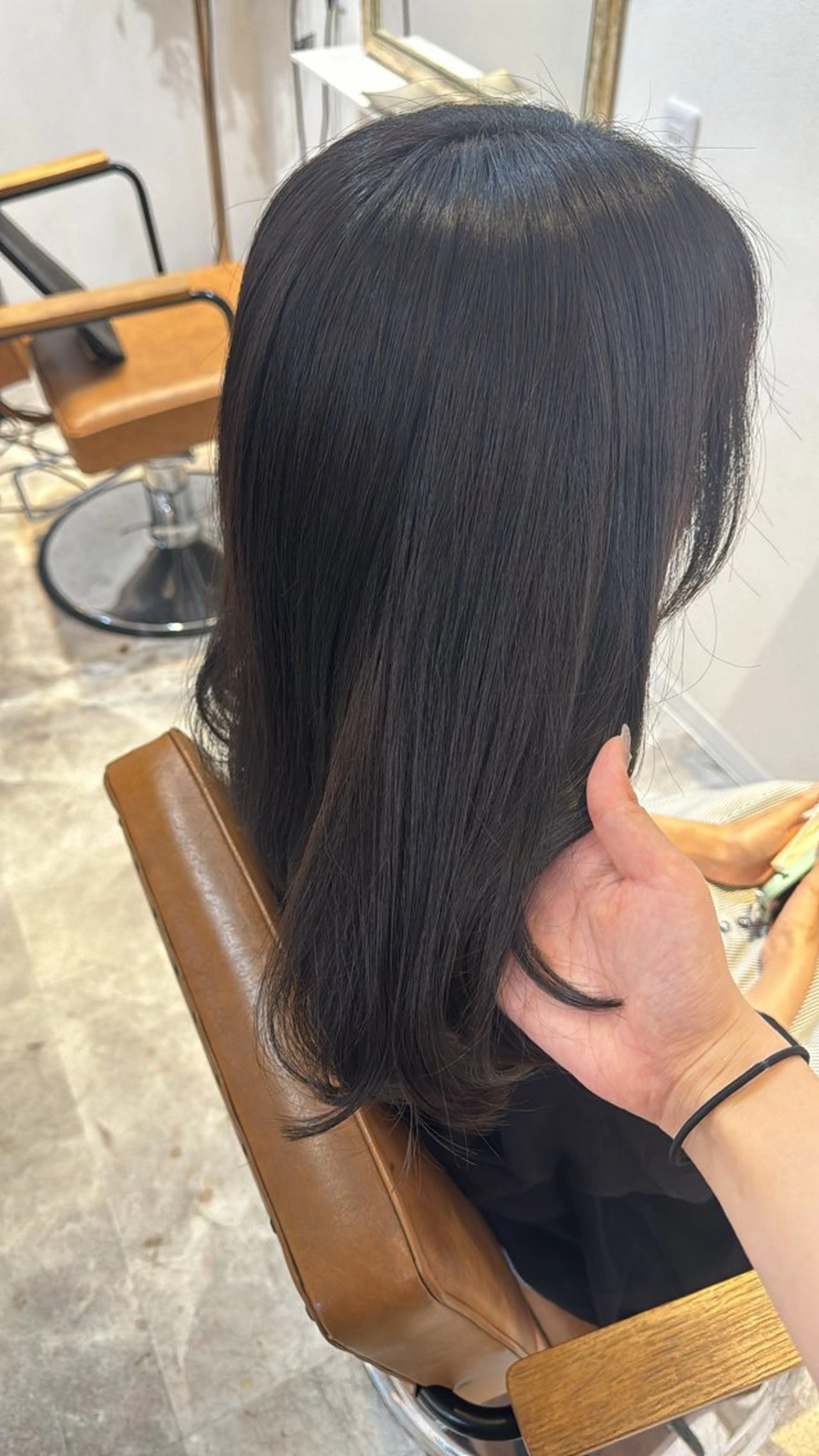 セミロング カラー 赤み無し柔らかカラー 【梅田】madokaのヘアスタイル