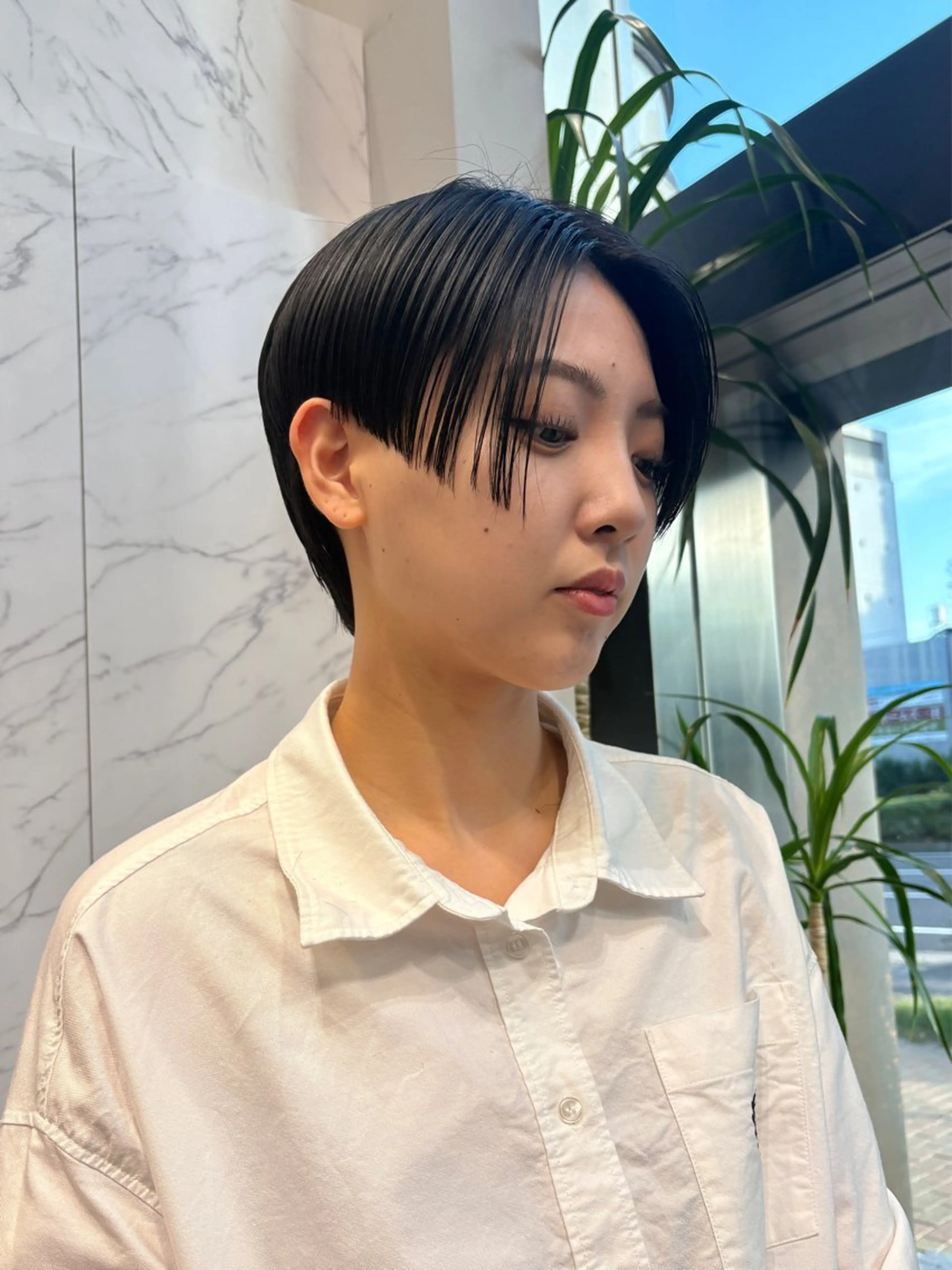 ショート ハンサムショート ショートヘア カット miu /透明感カラーのヘアスタイル