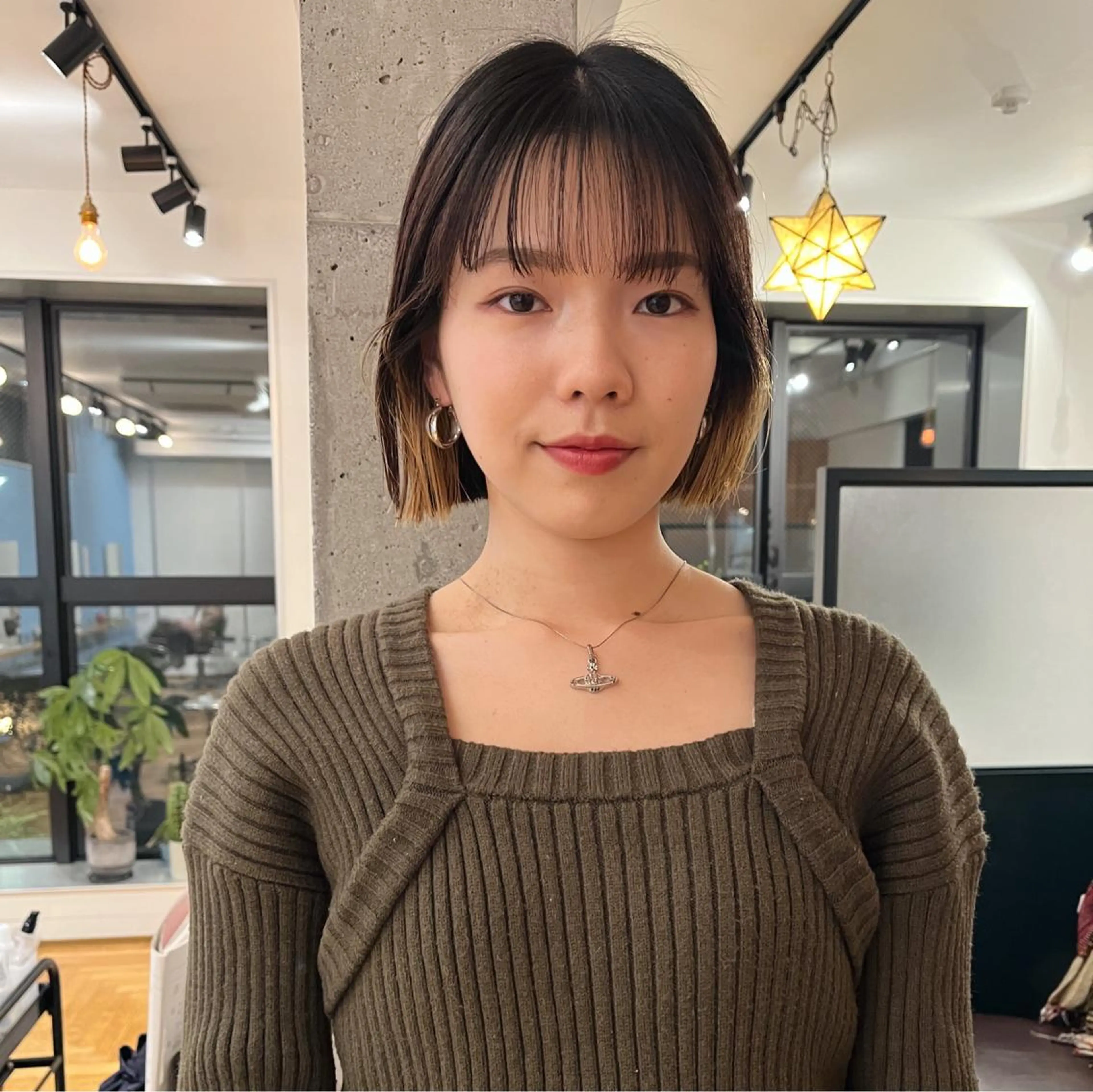 ショート ボブ 暖色/パーマ 🌼クニトウメイのヘアスタイル