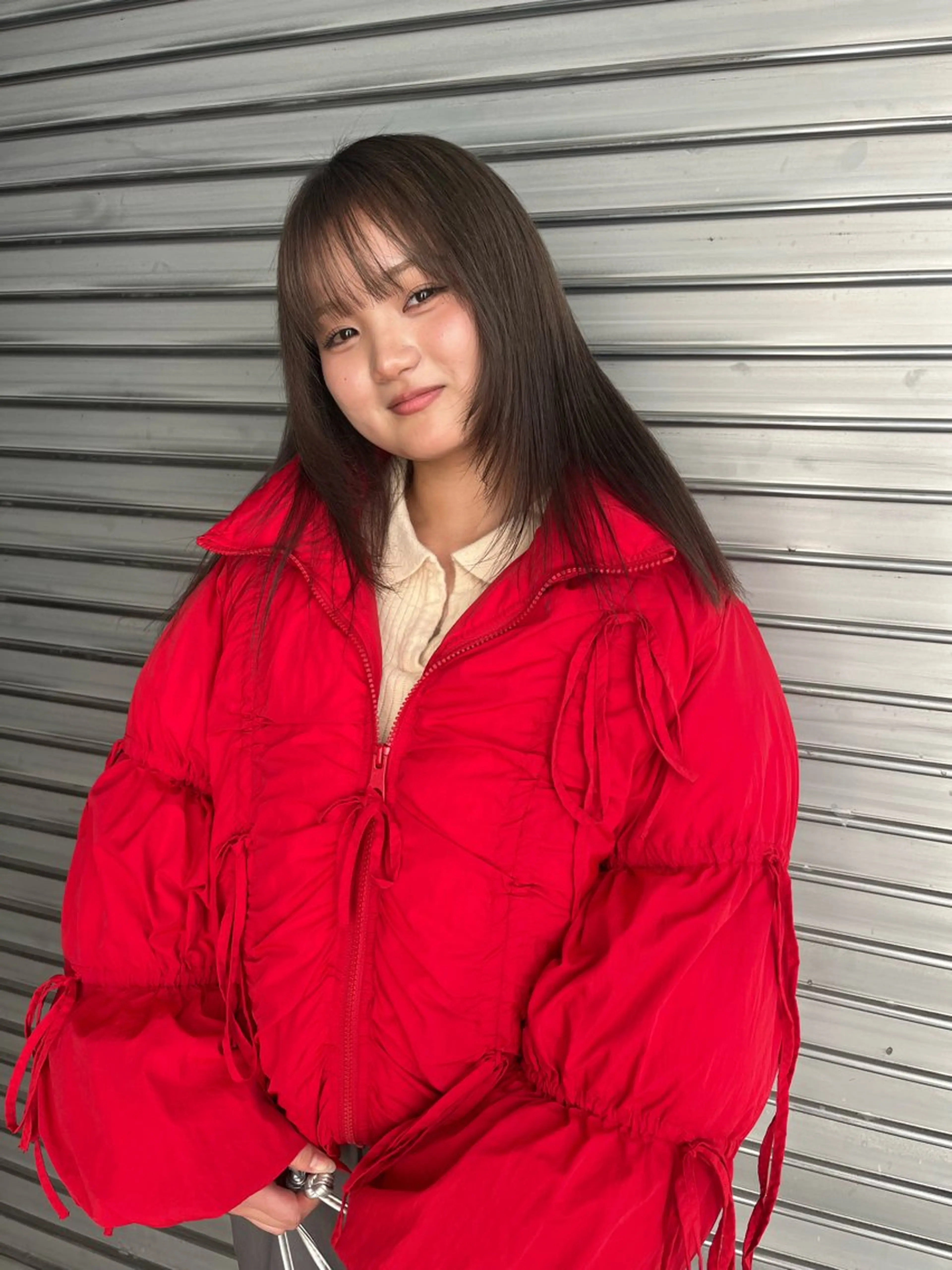 セミロング カット ヘアカラー momoca 暖色カラー/ボブのヘアスタイル