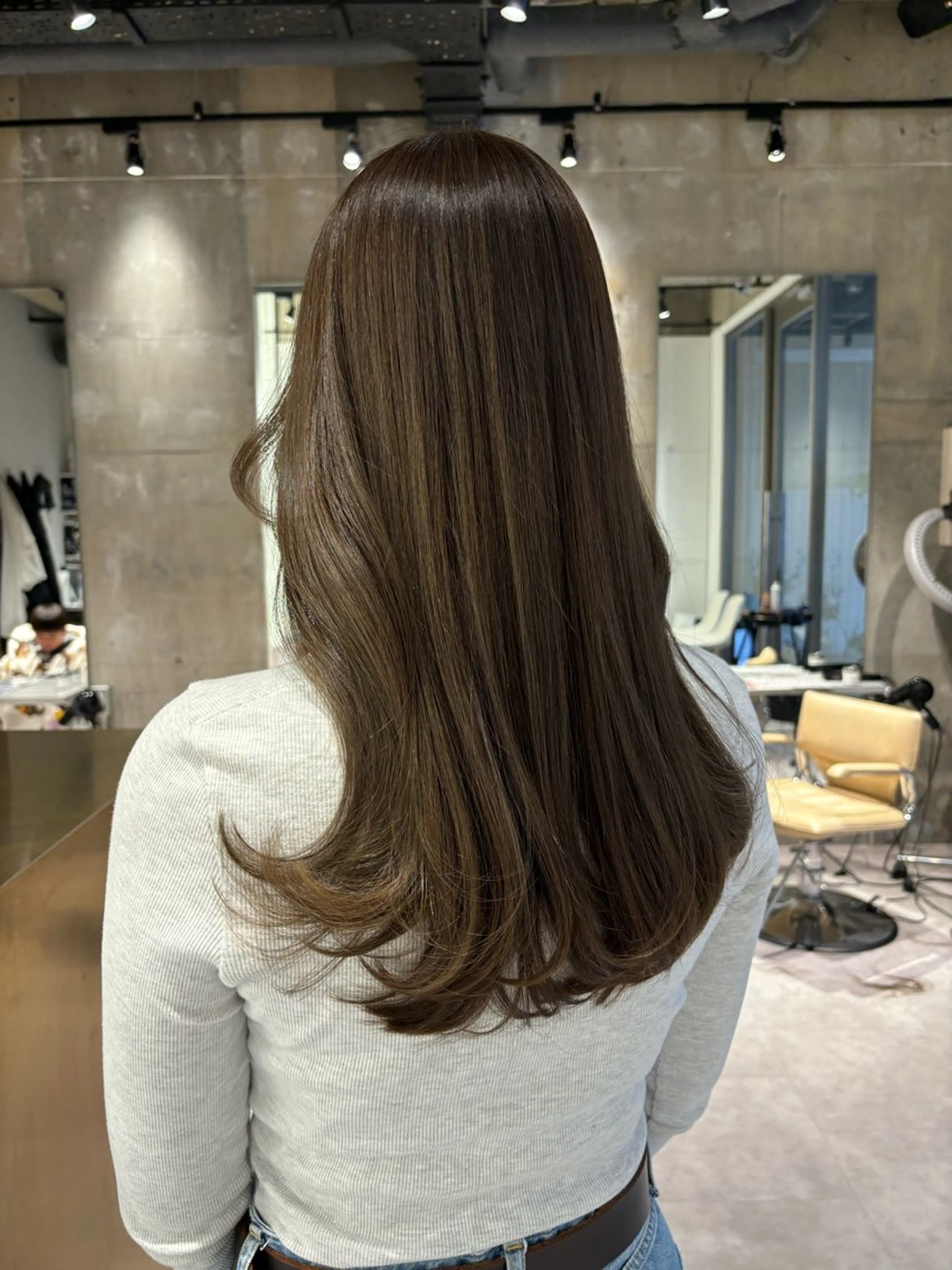 ロング カラー ヘアアレンジ ベージュカラー オリーブベージュ ヘアカラー トリートメント カットモデル募集✂️ hikaruのヘアスタイル
