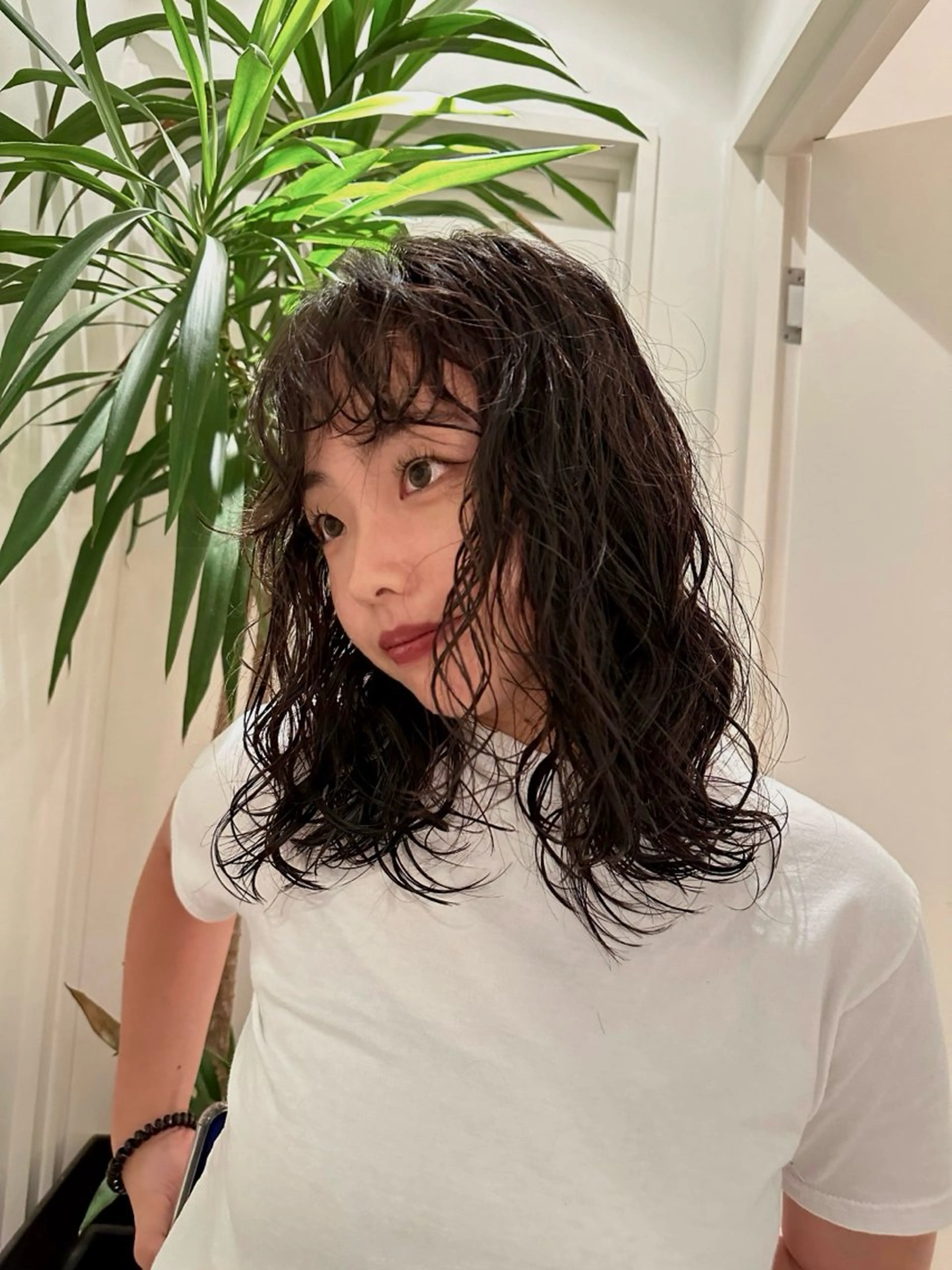 セミロング パーマ tricca daikanyama所属・hinako 🍒のヘアスタイル