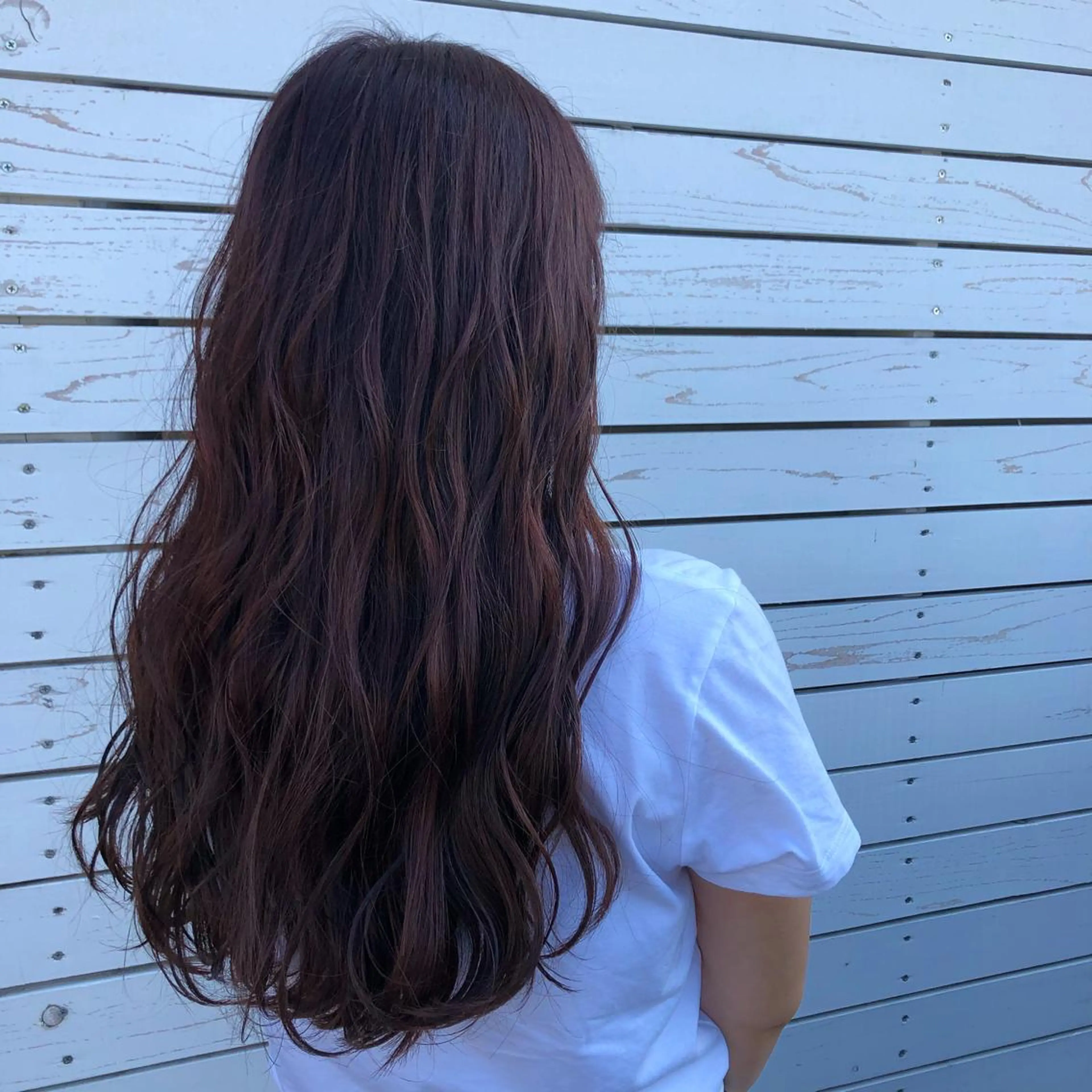 セミロング カラー CREAPY　日向野 利菜のヘアスタイル