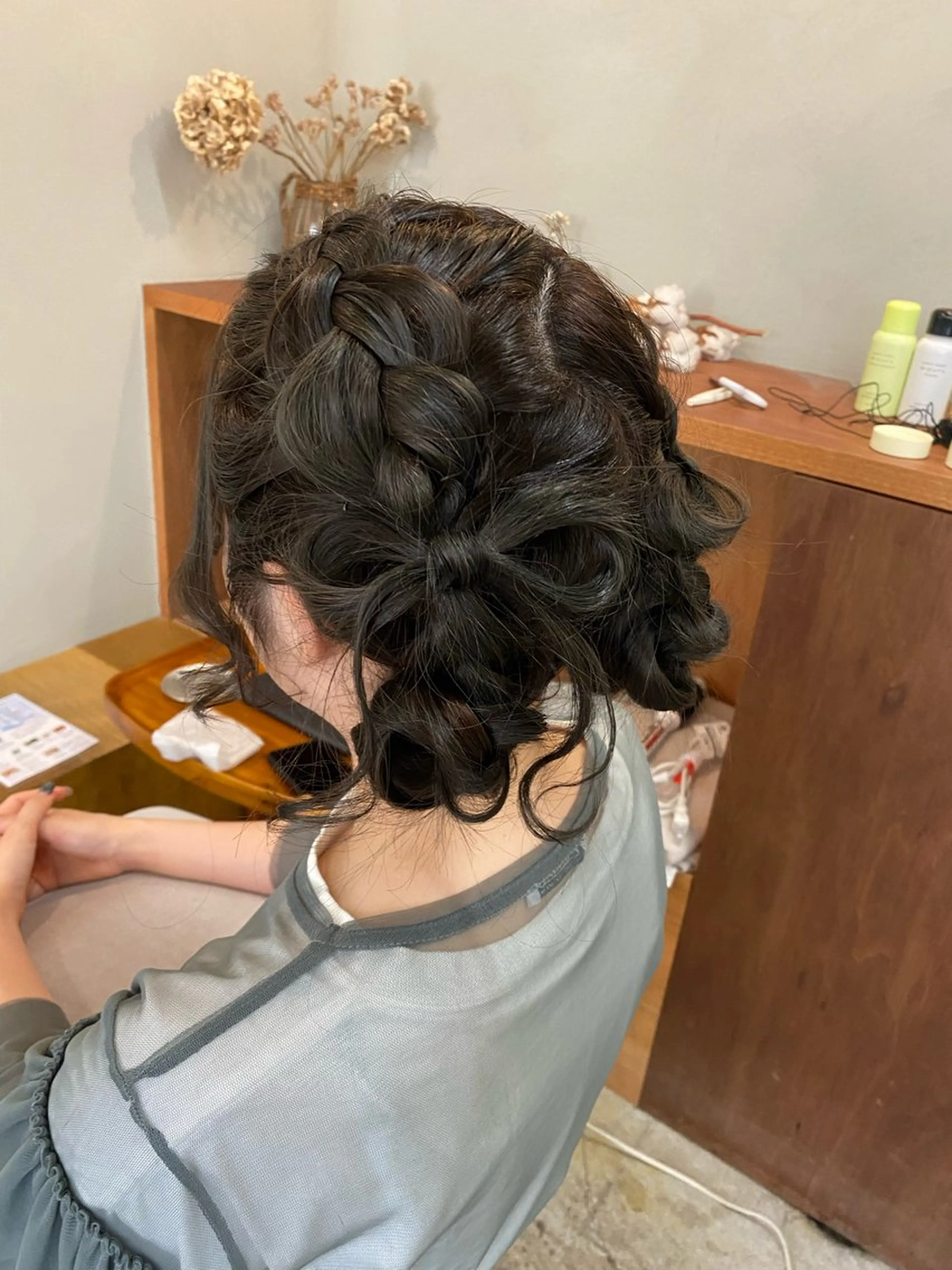 セミロング ヘアカラー トリートメント ヘアセット NIKO/名古屋/ 伏見/花屋併設のヘアスタイル