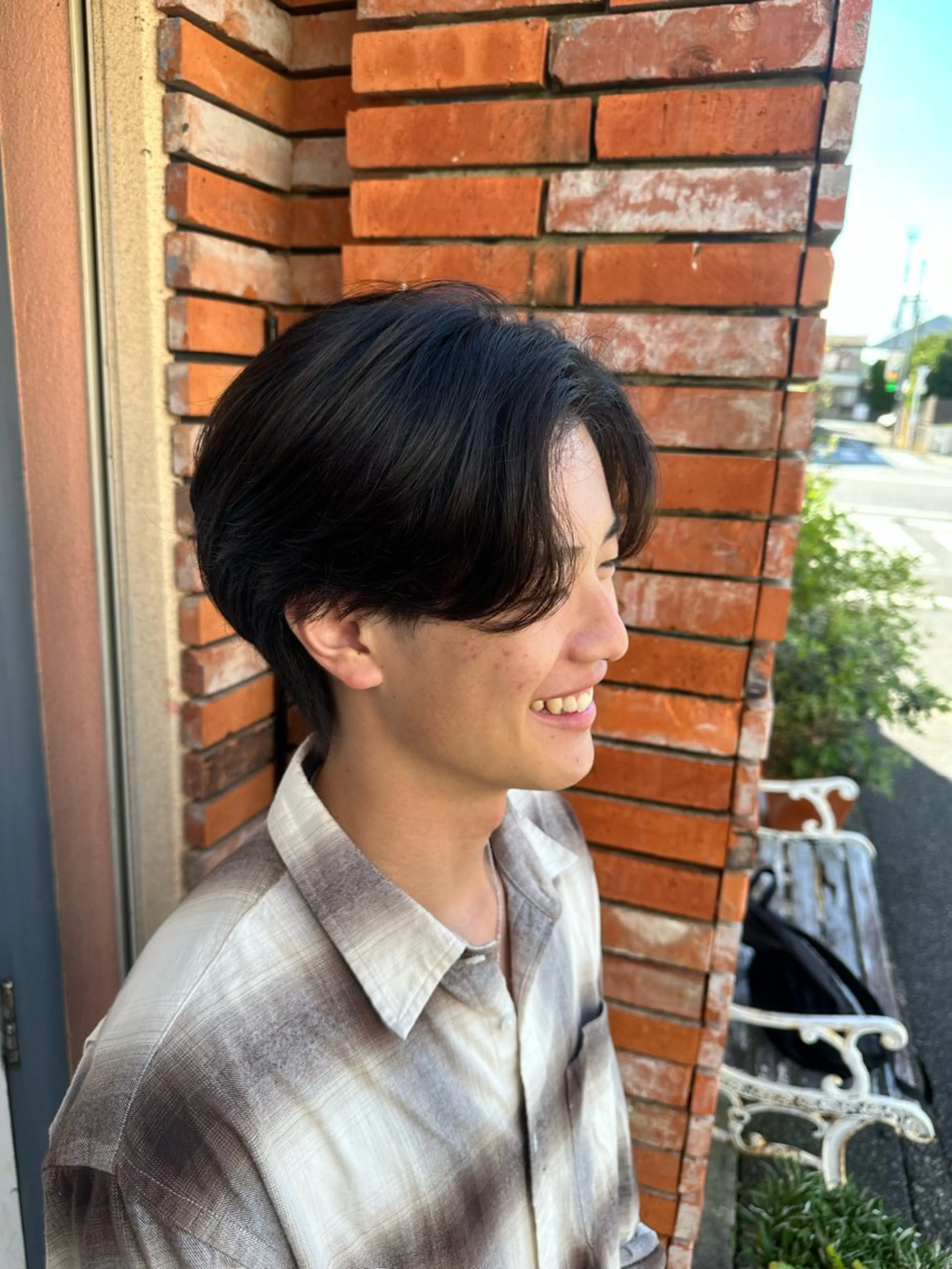 ショート メンズ カット 髪質改善|縮毛矯正 ◎Keitaのヘアスタイル