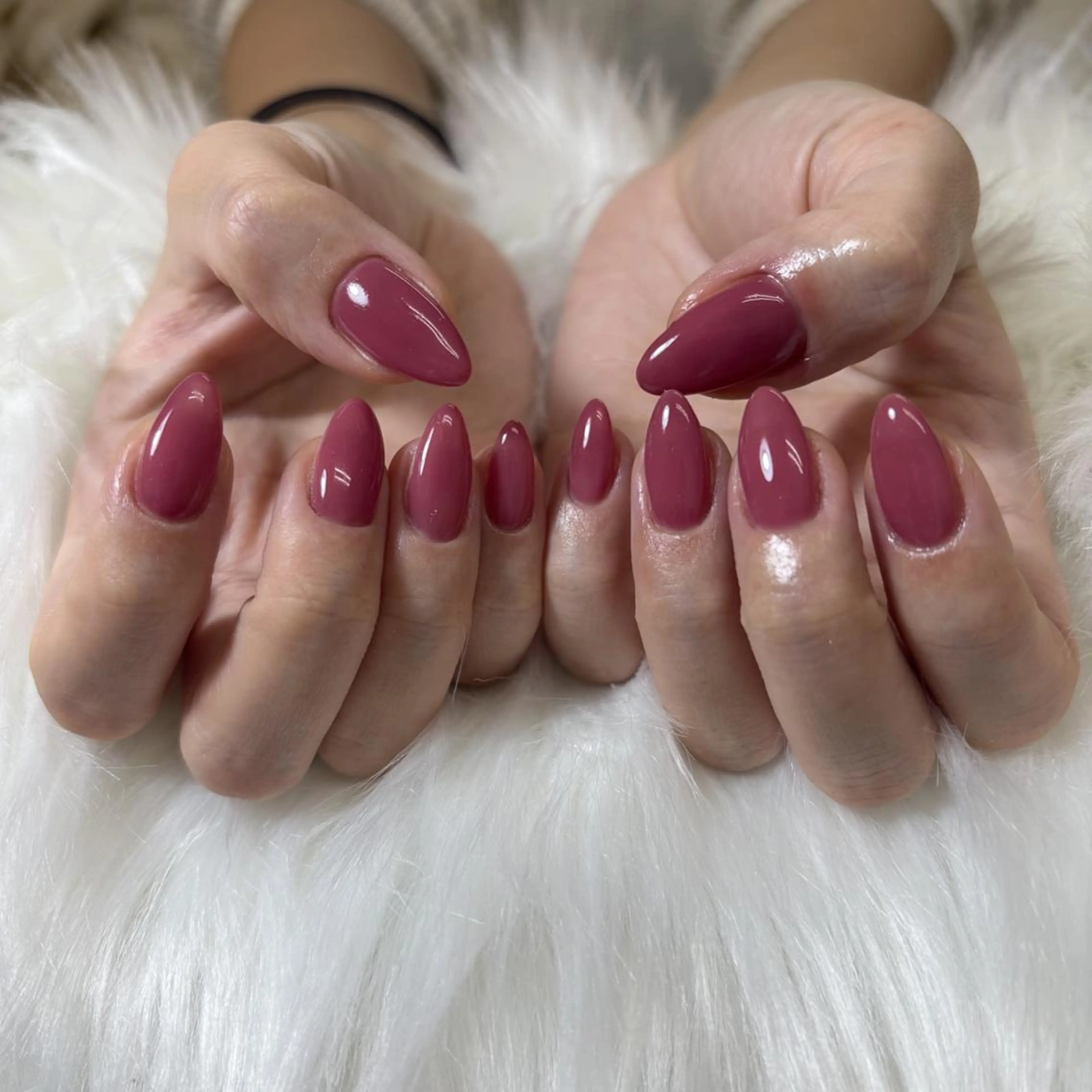 ネイル ワンカラーネイル ピンク ハンドネイル nail salon Libertyのネイルデザイン