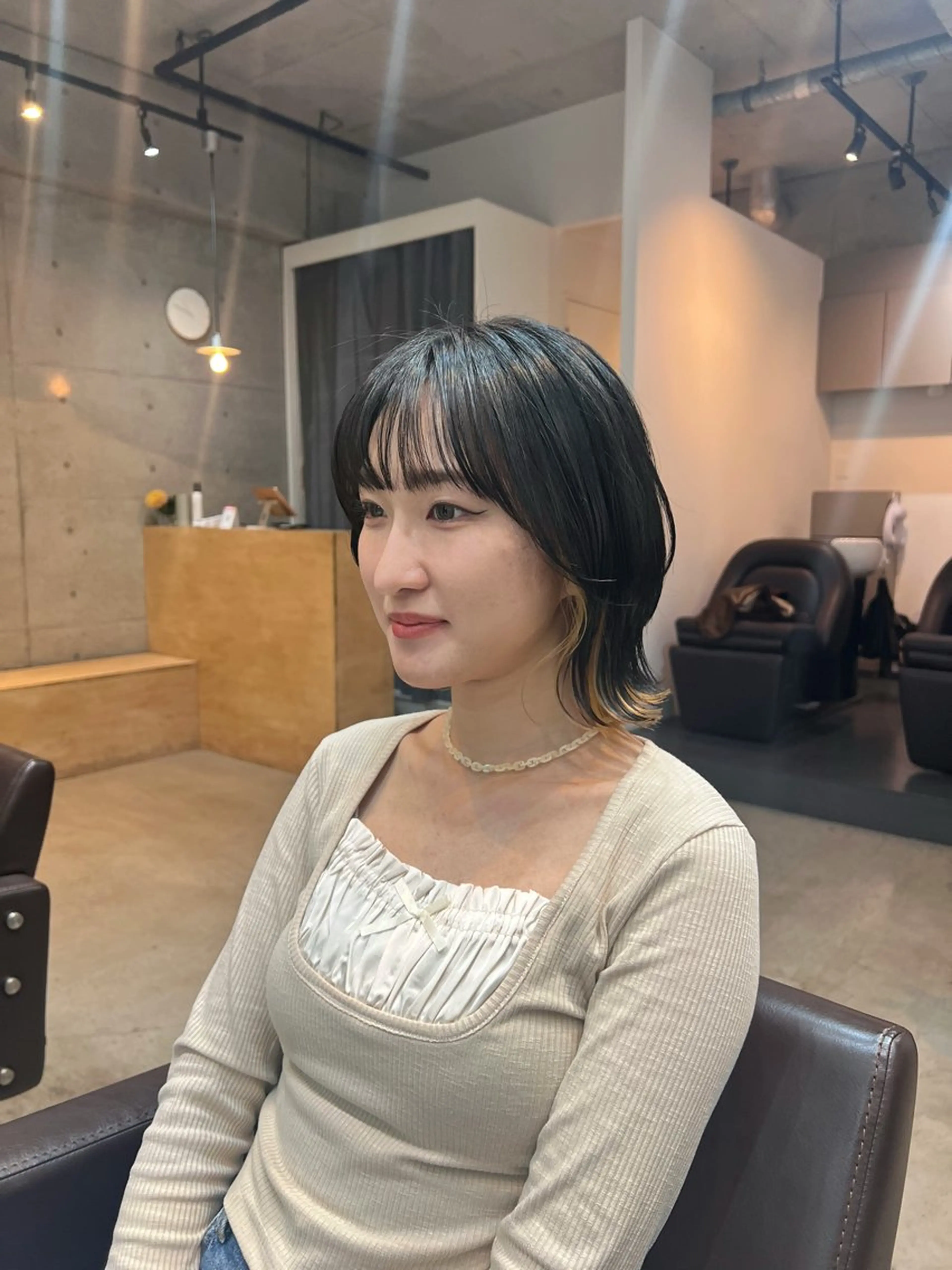 ショート ボブレイヤー ボブ くびれヘア くびれレイヤー レイヤーカット カット レイヤーカット /神野楓のヘアスタイル