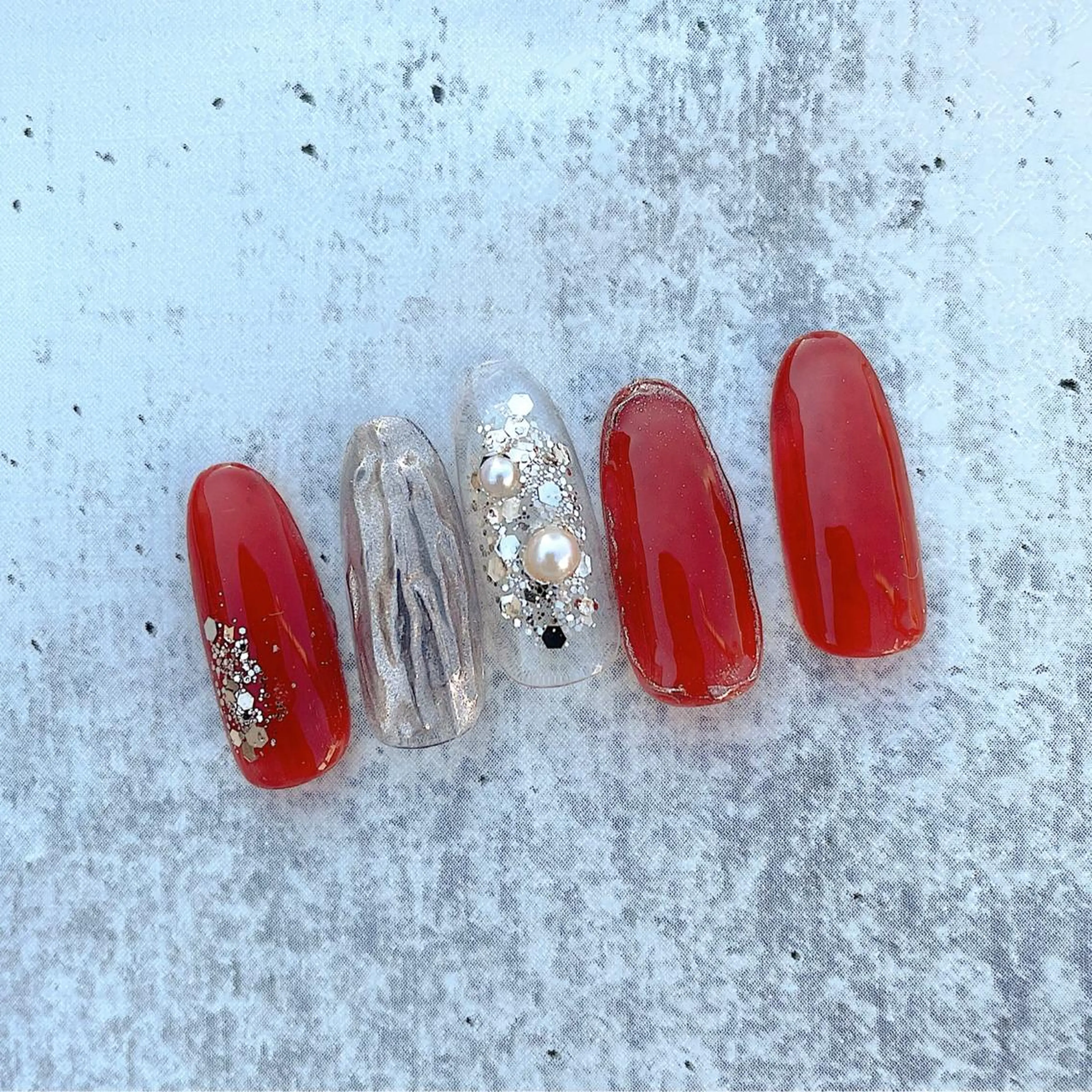 ネイル ホログラムネイル Stella nailsのマツエク・マツパデザイン