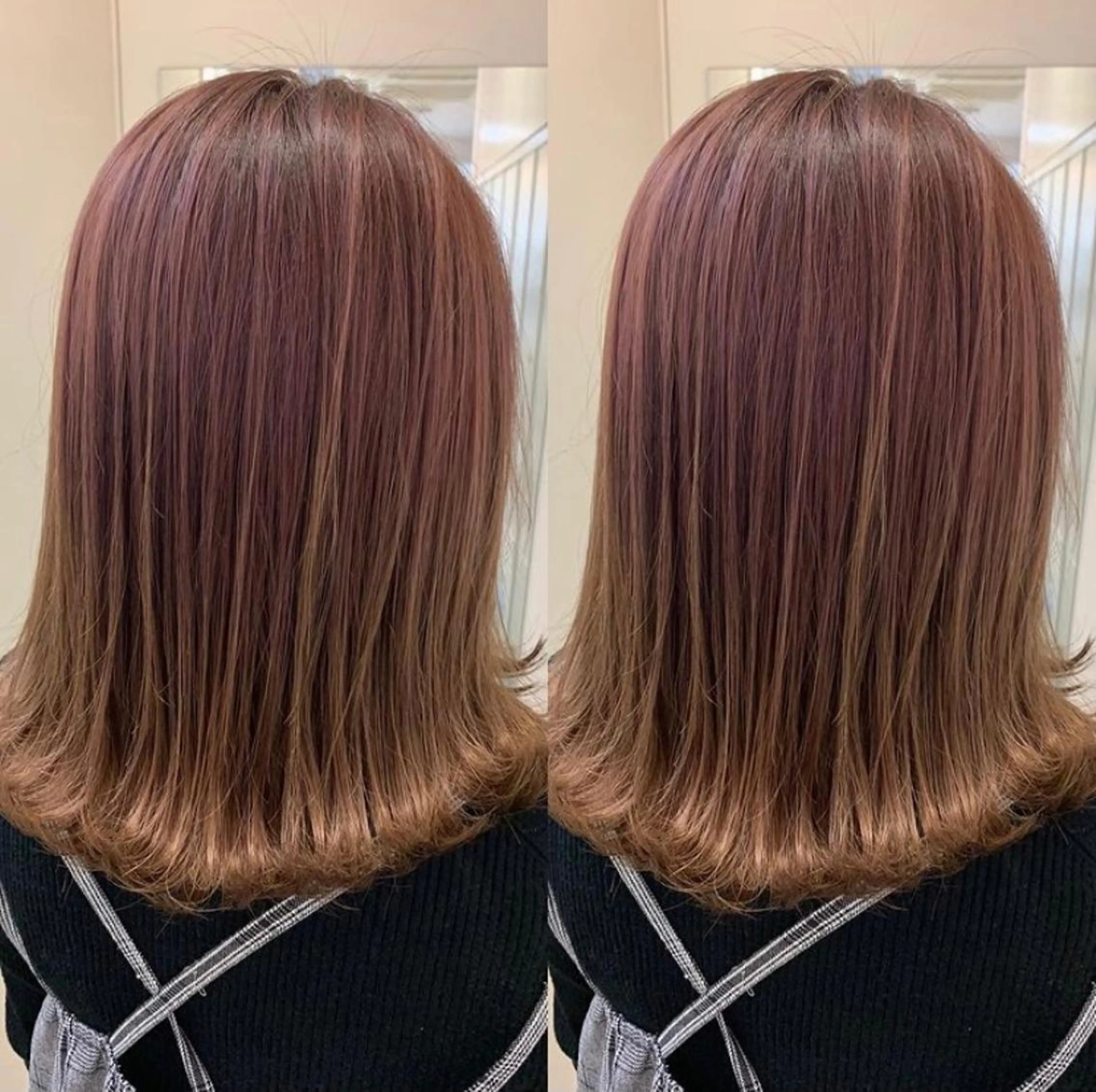 ミディアム カラー ヘアケア・頭皮ケア デザインカラー/中田のヘアスタイル