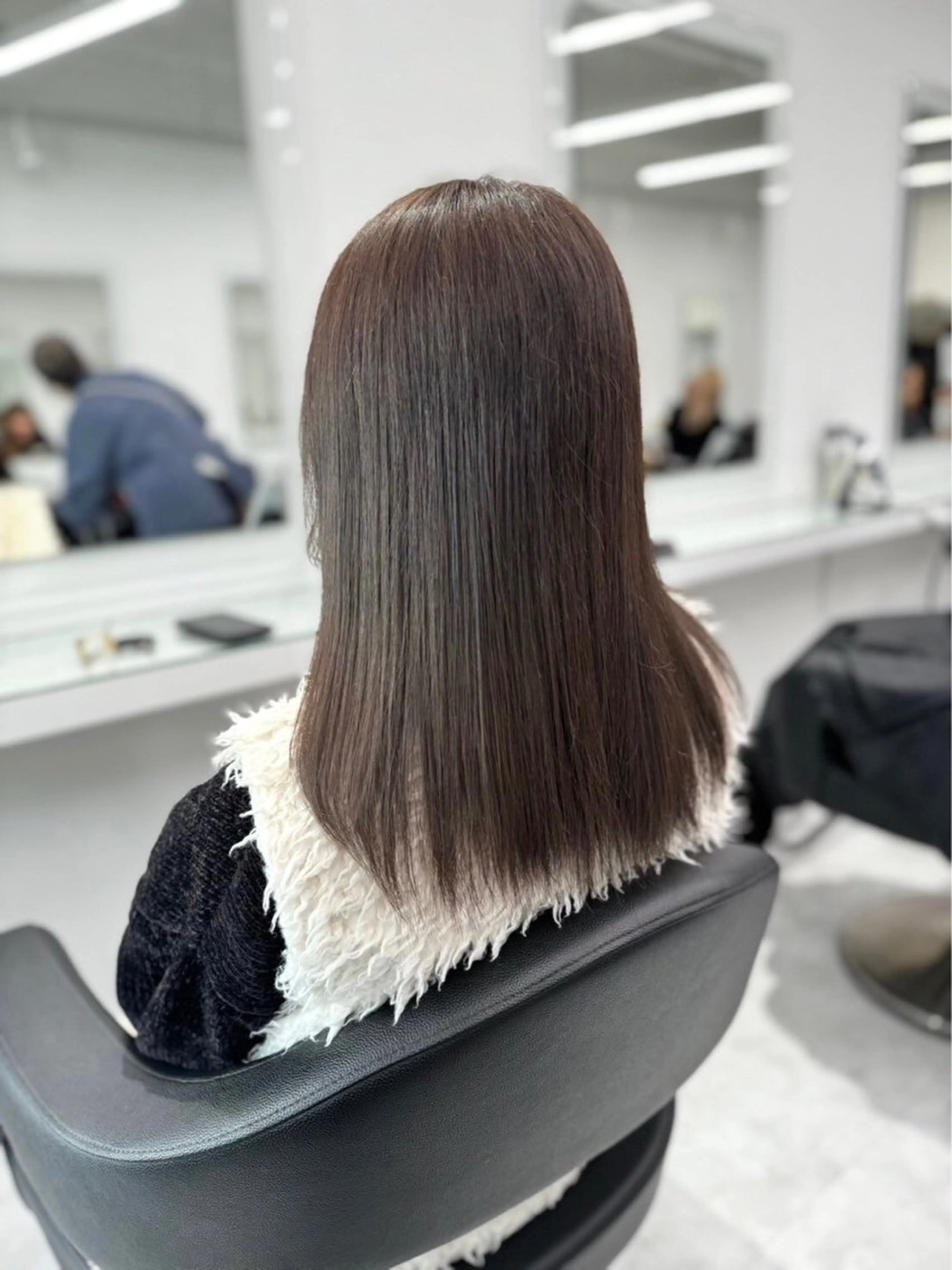 ロング カラー カット ヘアカラー トリートメント 韓国ベージュ🪞艶 カラー/yume❤︎のヘアスタイル