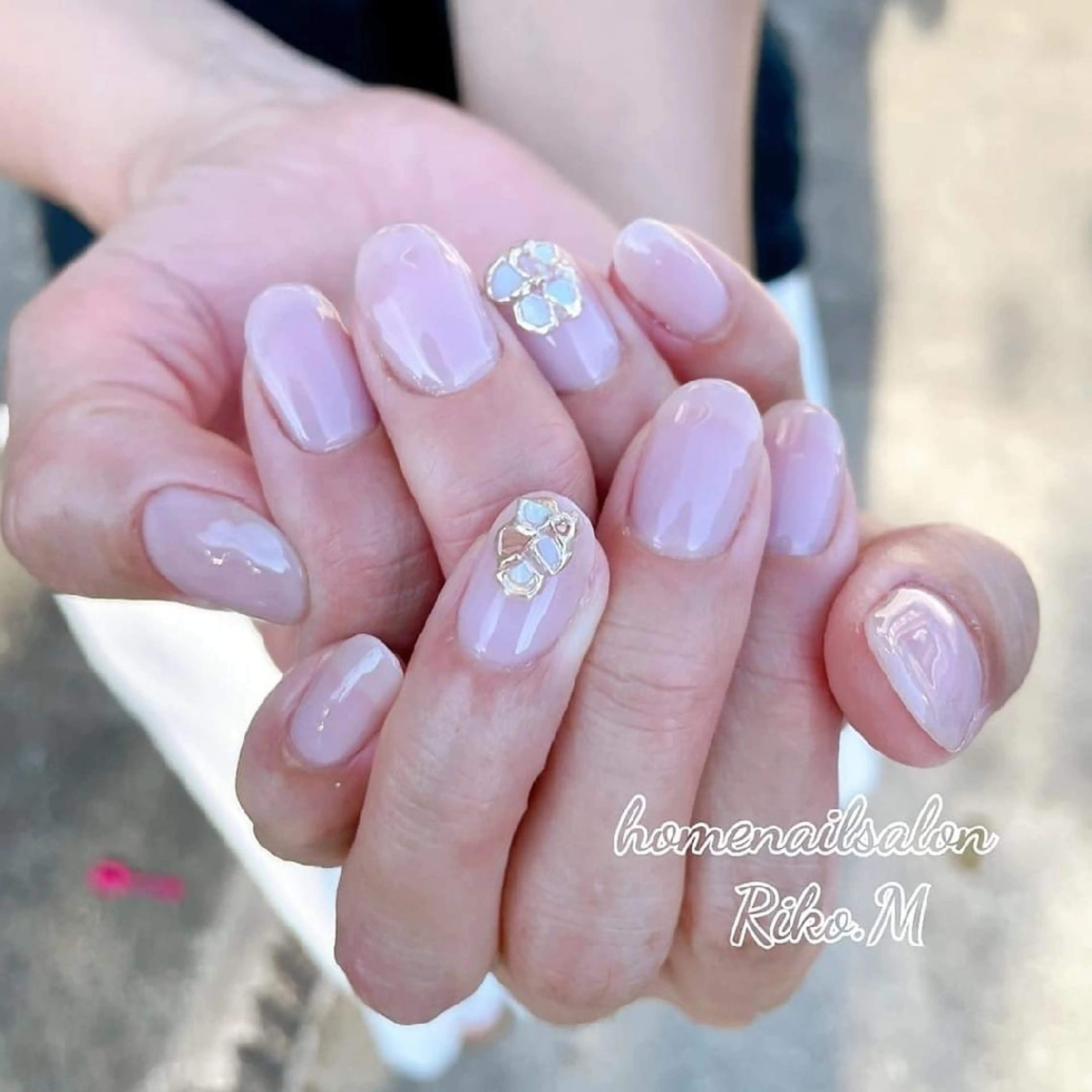 ネイル オフィスネイル シンプルネイル ハンドネイル nailsalon Riko.Mのネイルデザイン