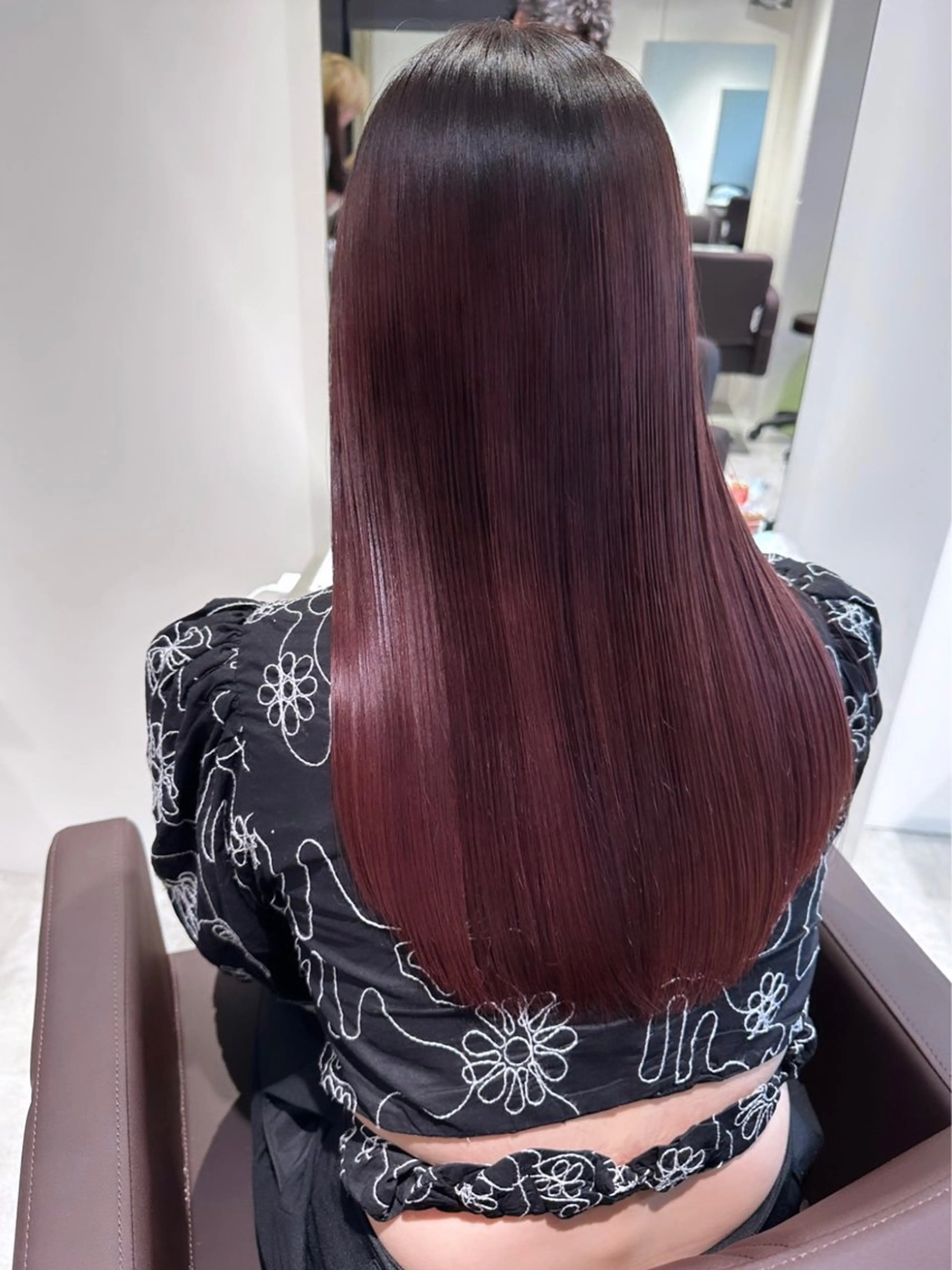 セミロング カラー パーマ ヘアアレンジ カット ヘアカラー トリートメント 心斎橋ダブルカラー ボブ/レイヤーのヘアスタイル