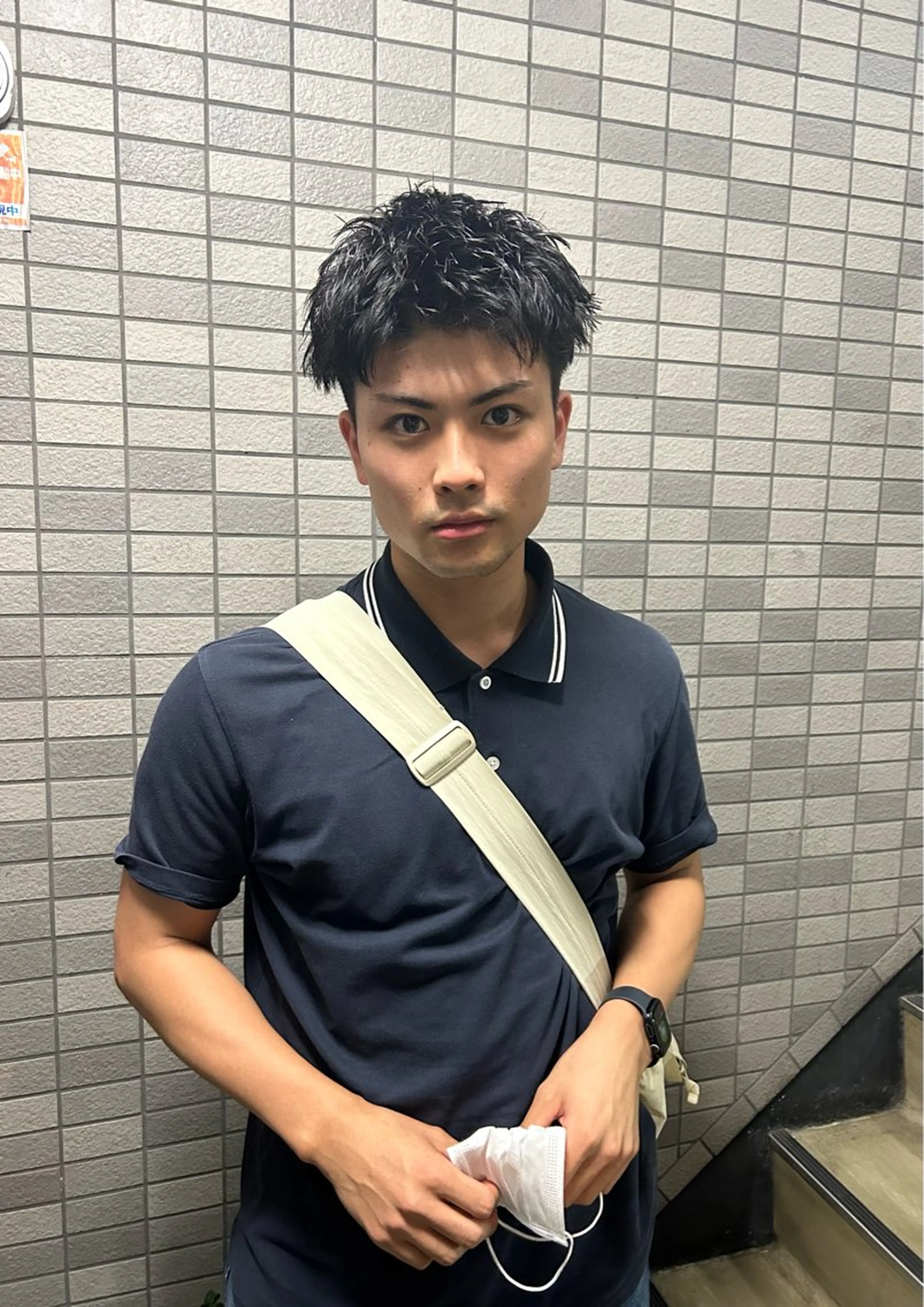 ショート パーマ メンズ メンズブリーチ メンズハイライト メンズインナーカラー メンズパーマ プードルパーマ カット charme所属・💈メンズ特化 /伊藤大輝💈のヘアスタイル