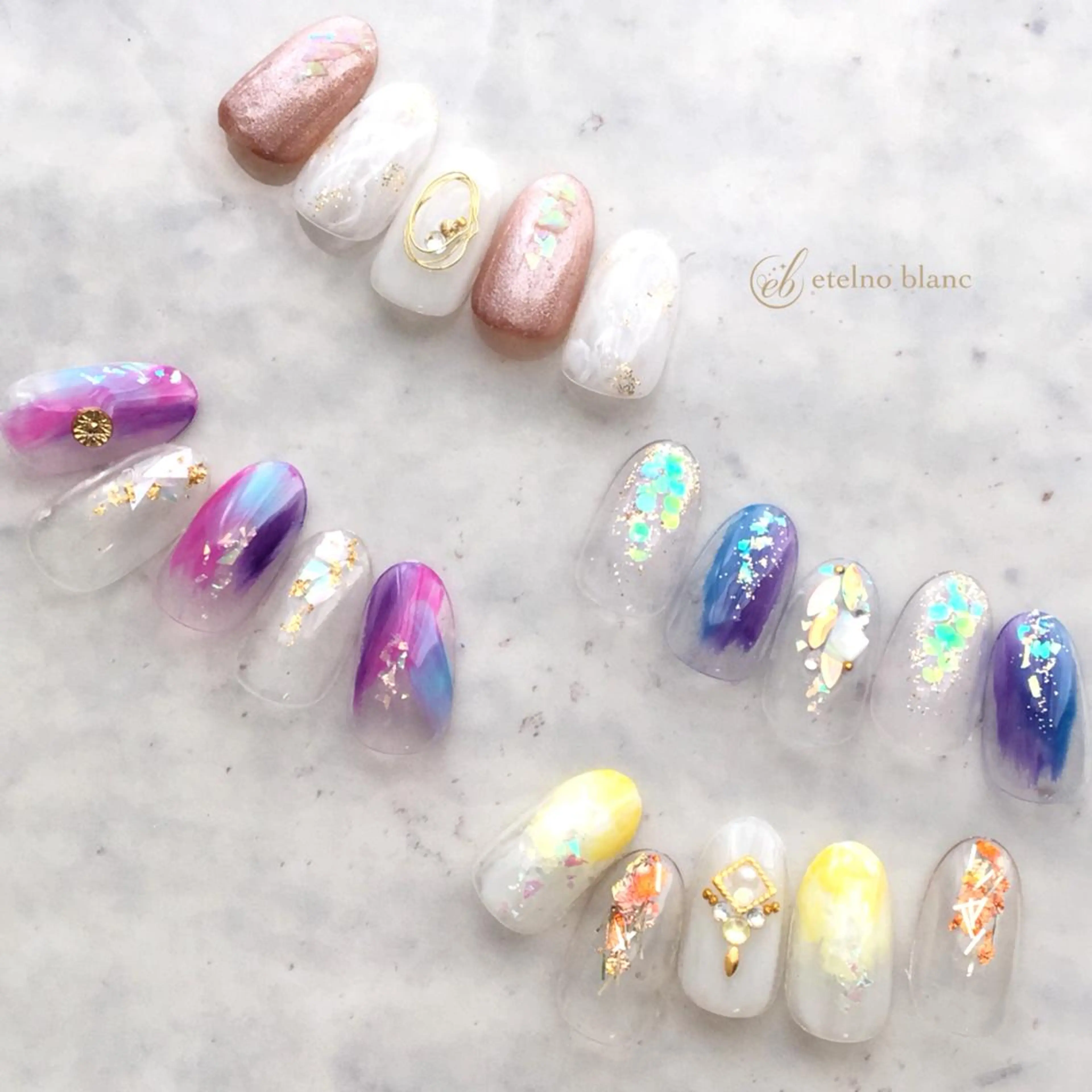 ネイル etelno blanc中目黒のネイルデザイン