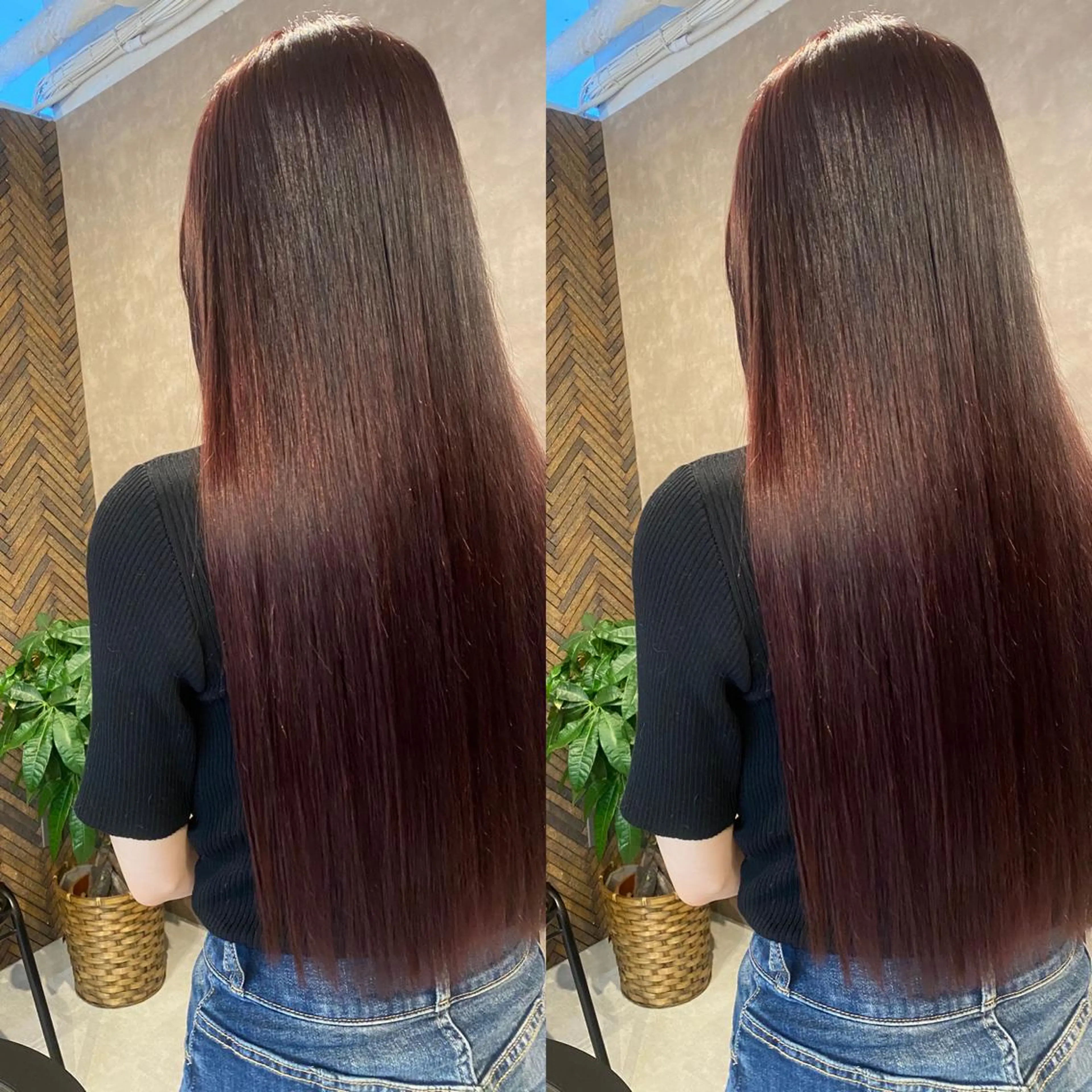 ロング カラー カット トリートメント tocca 💜石田愛結💜のヘアスタイル