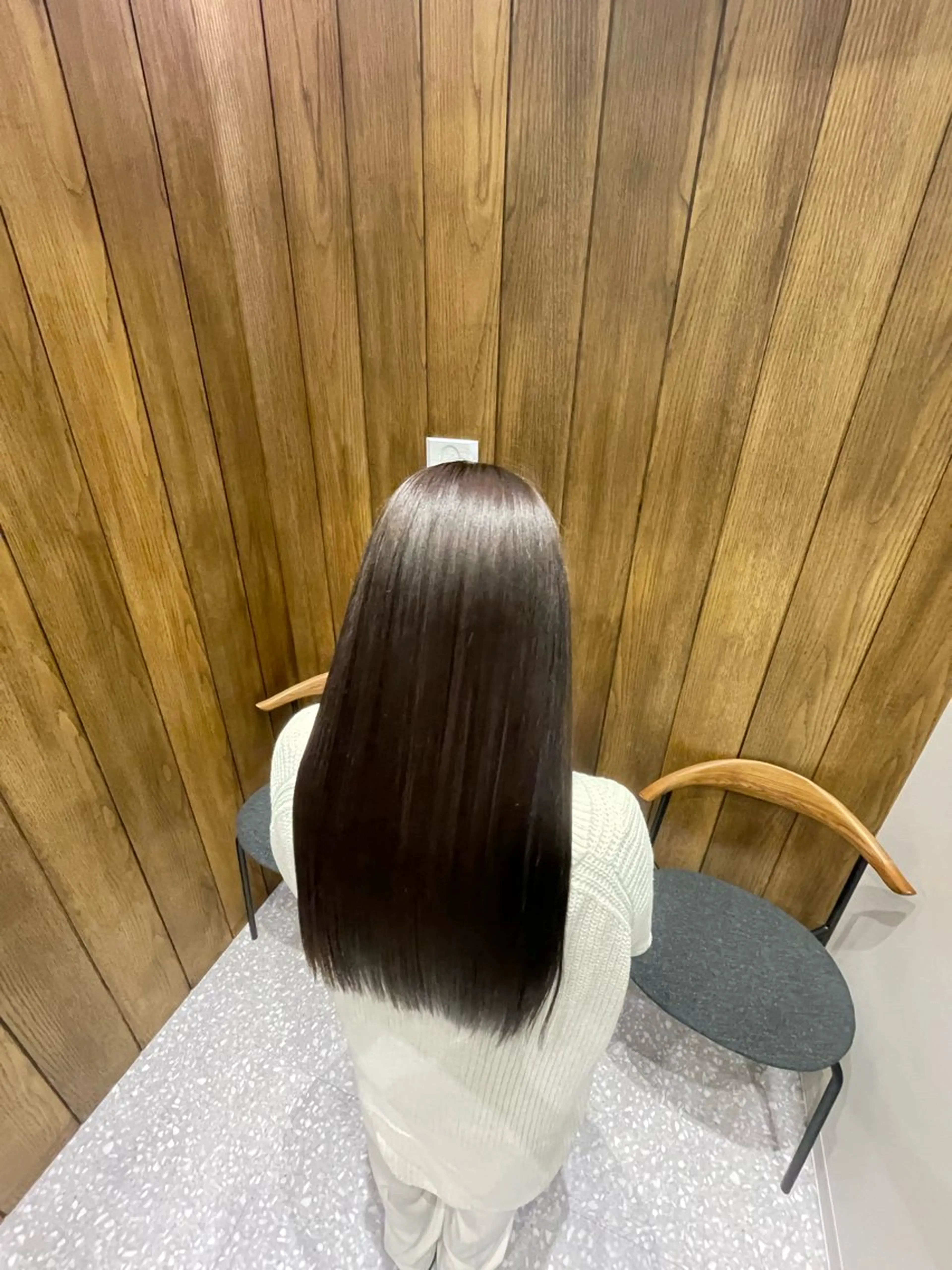 ロング 髪質改善 縮毛矯正 トリートメント トリートメント 荒木 理緒のヘアスタイル