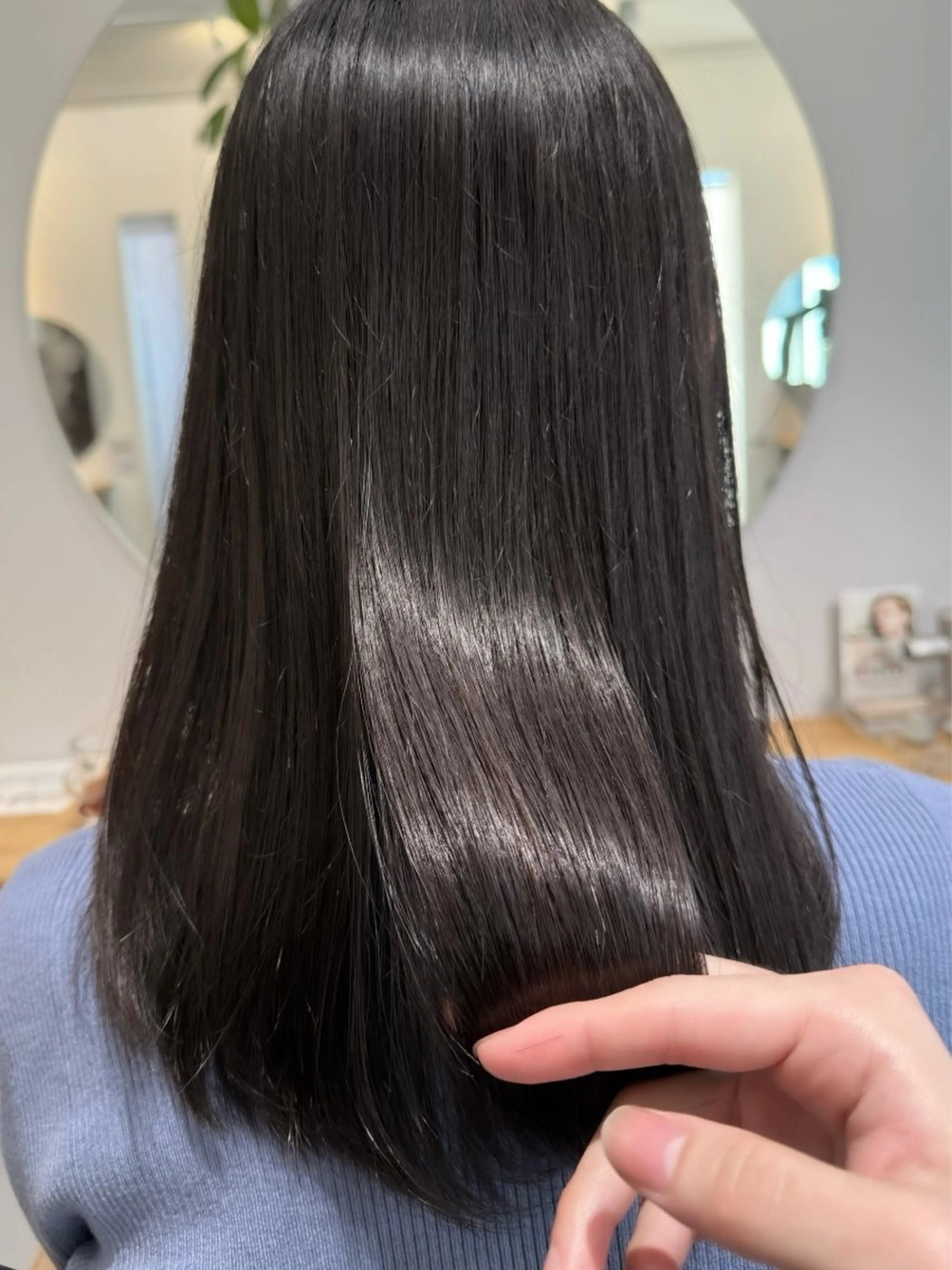 ミディアム カラー カット ヘアカラー トリートメント こもり なおやのヘアスタイル