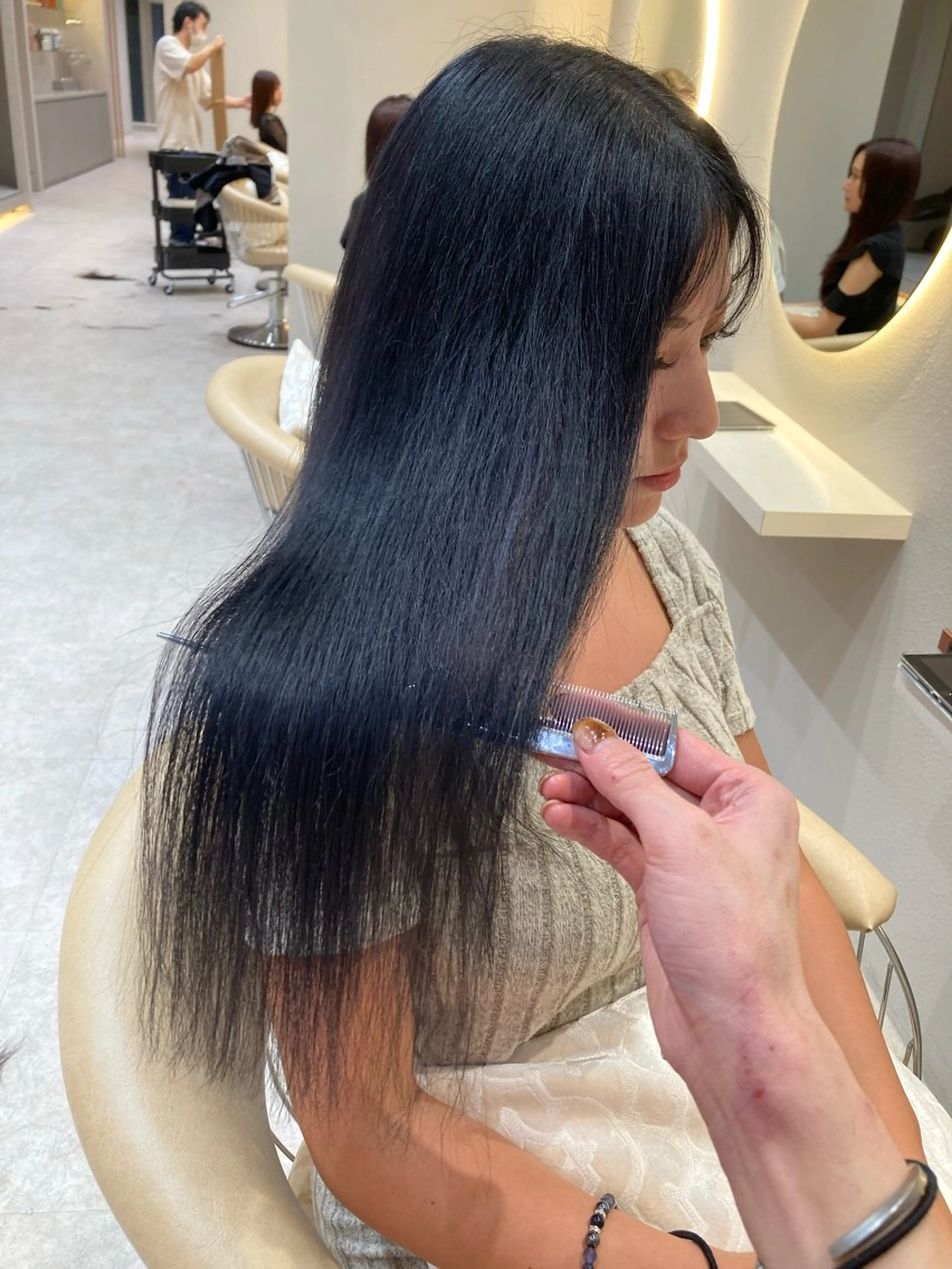 ロング ヘアカラー トリートメント 🩵縮毛矯正・ボブ 岩原朋也🩵のヘアスタイル