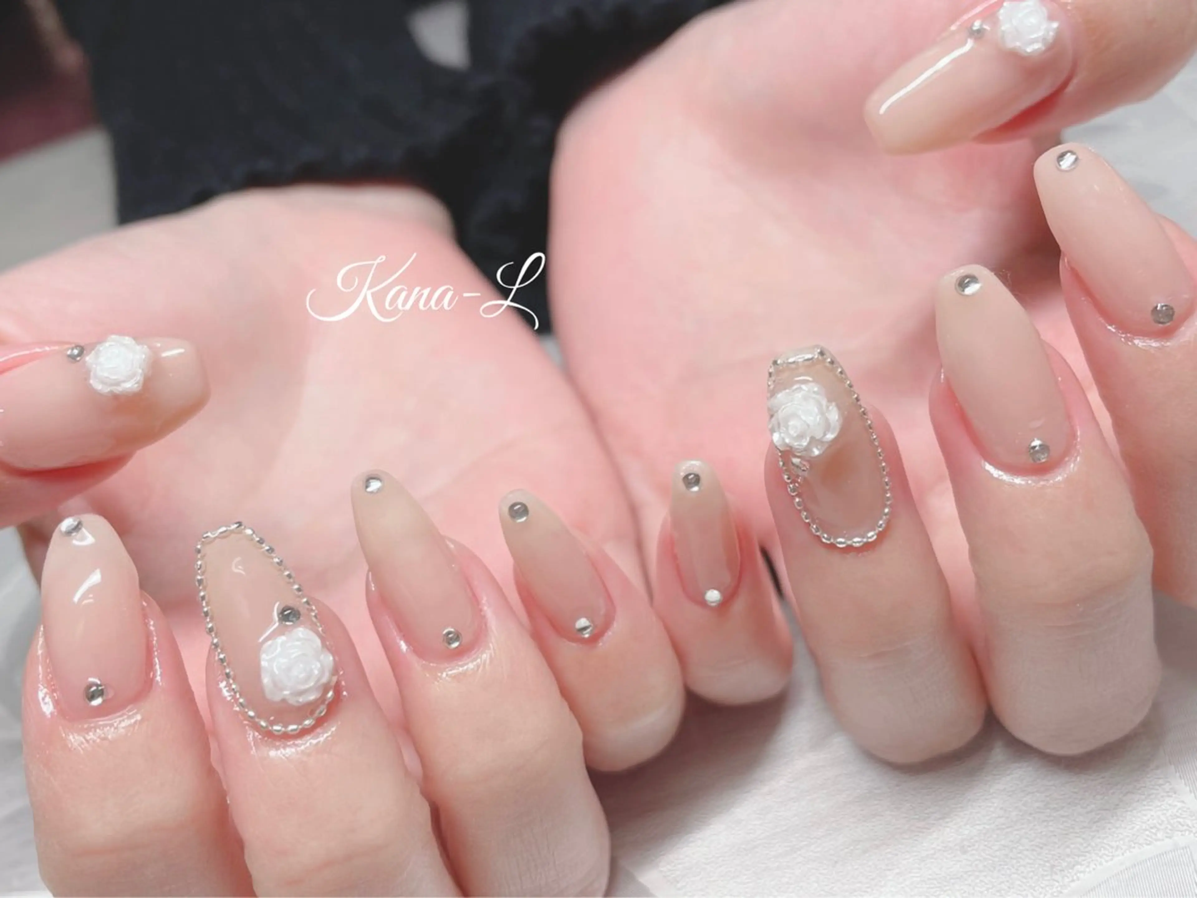ネイル ジェルネイル 韓国ネイル パラジェル ワンホンネイル 芦辺 香奈のネイルデザイン