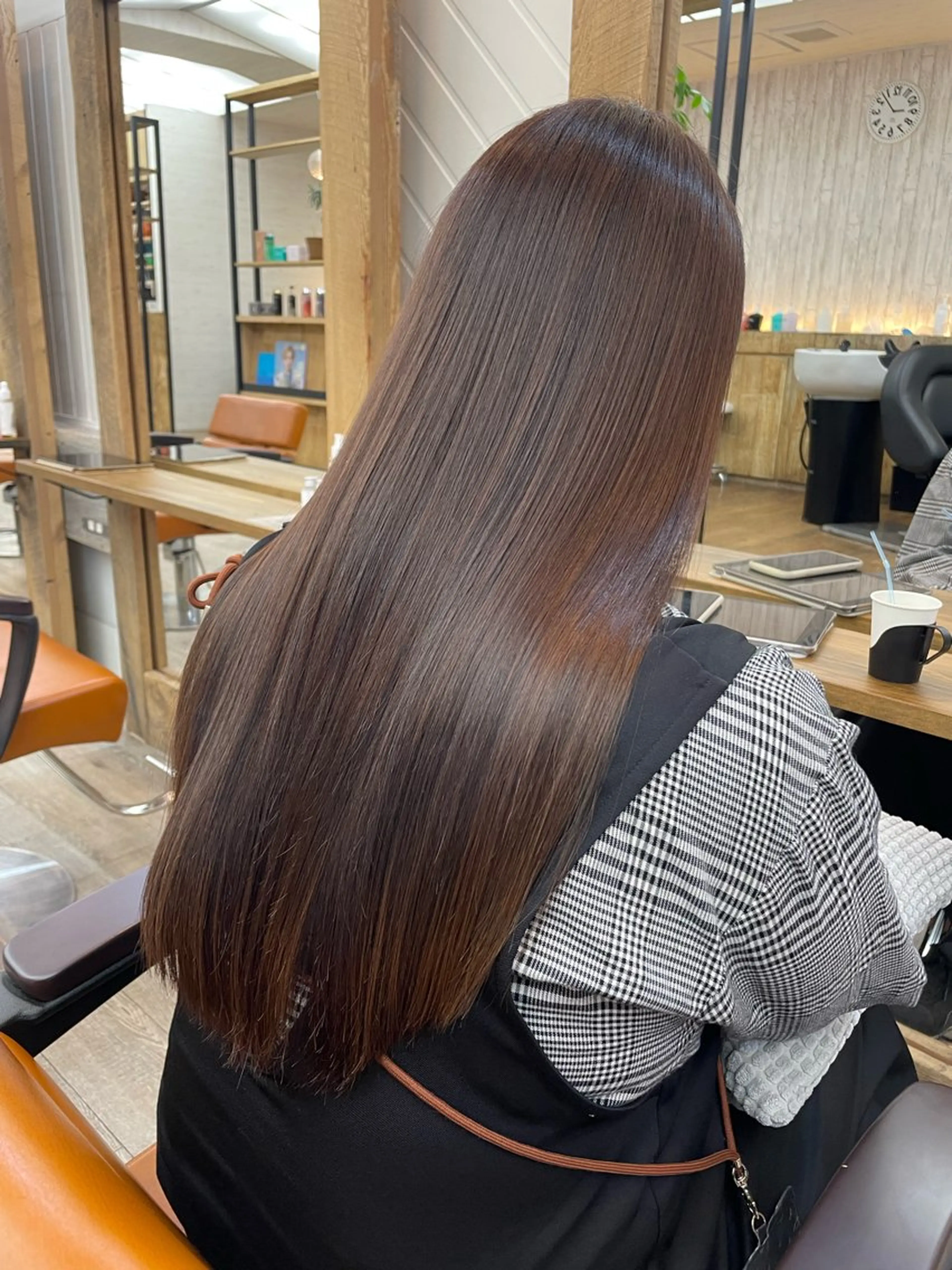 ミディアム カラー カット ヘアカラー トリートメント HIKARU副店長/ ✨️髪質改善のヘアスタイル