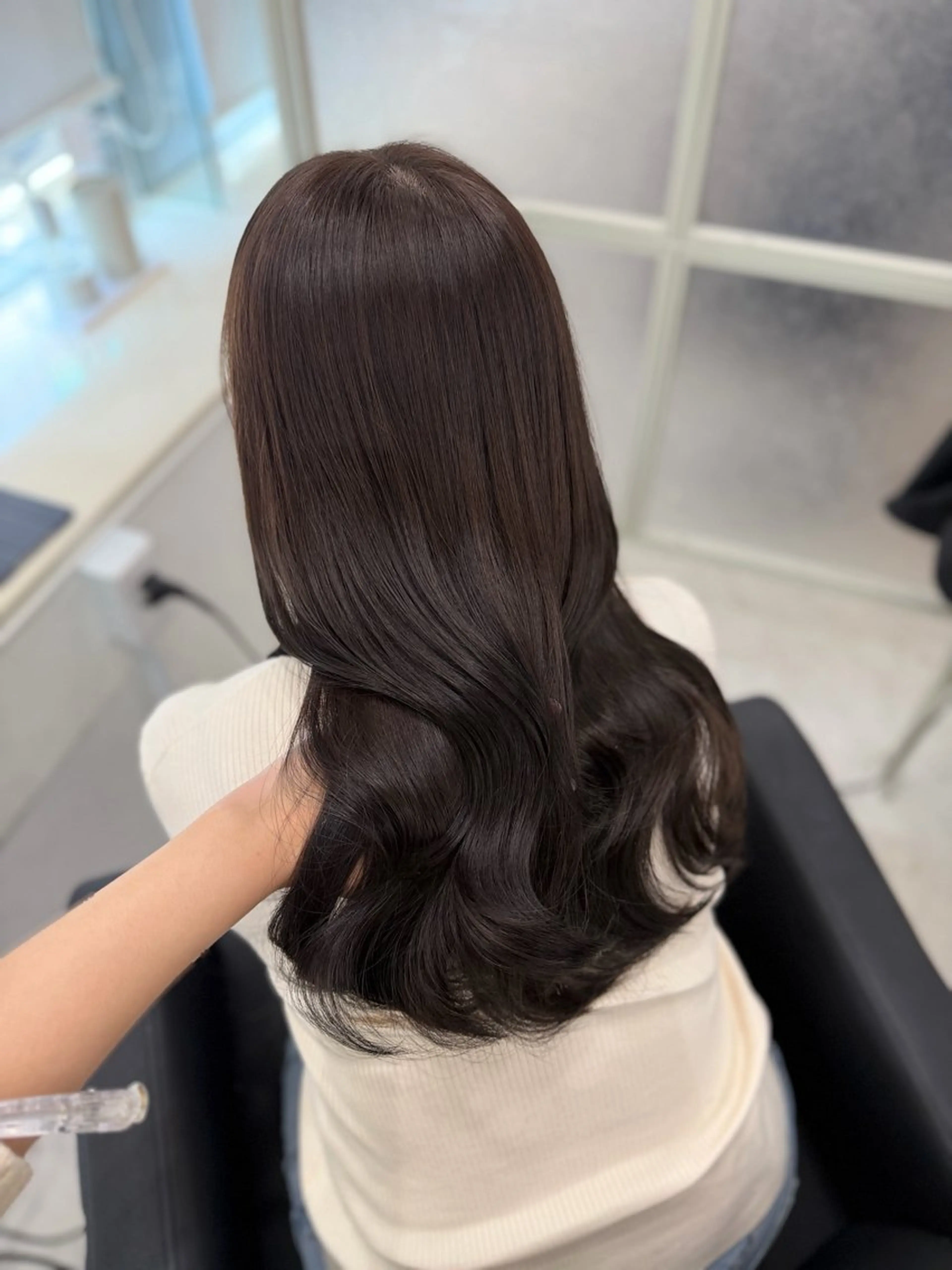 ロング カラー アディクシーカラー 透明感カラー カット ヘアカラー トリートメント 韓国ヘア/髪質改善 /natsuki🧸のヘアスタイル