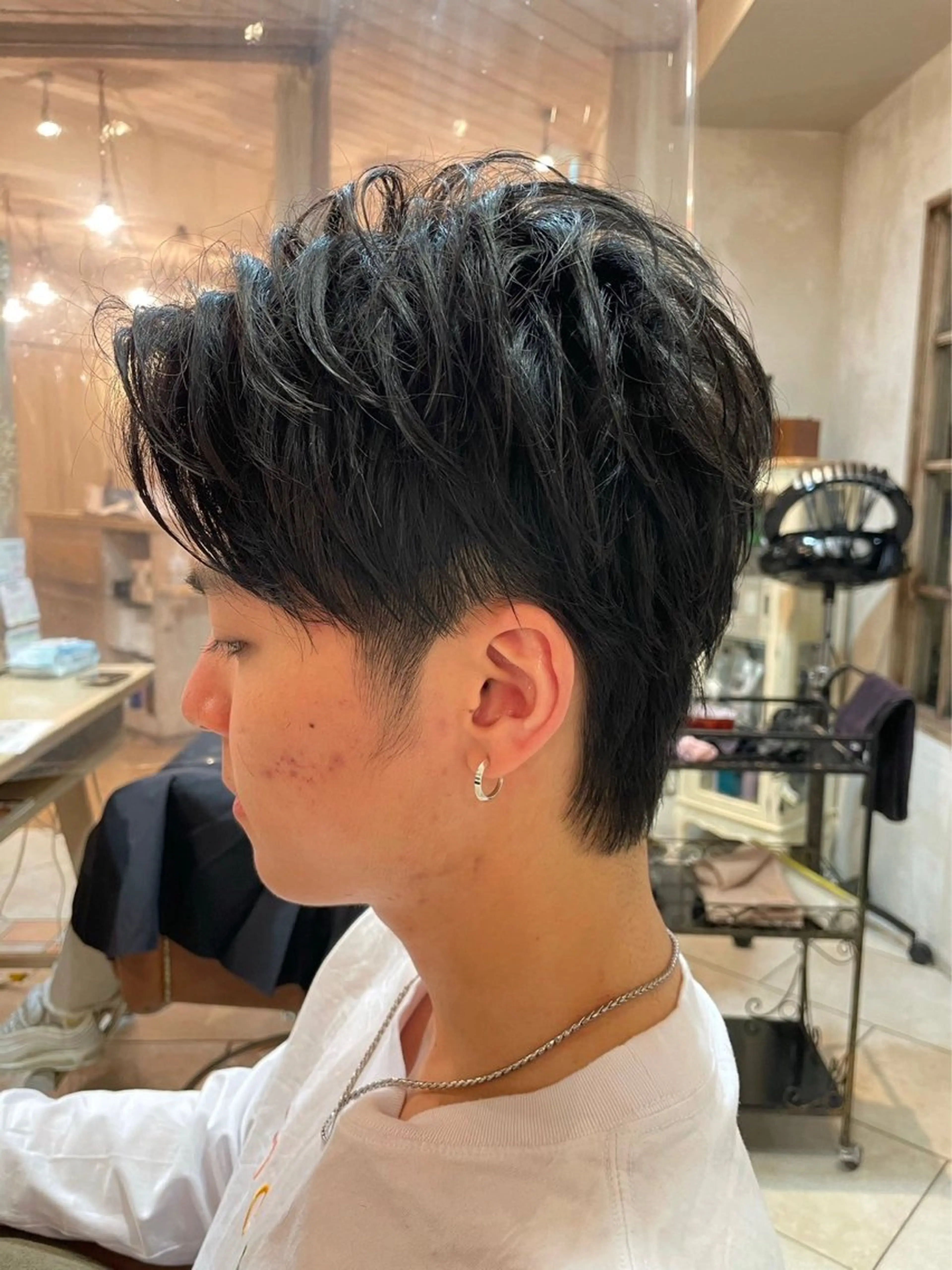 メンズ アップバング カット amie by afloat所属・レイヤーカット メンズヘア/伊藤　匠のヘアスタイル
