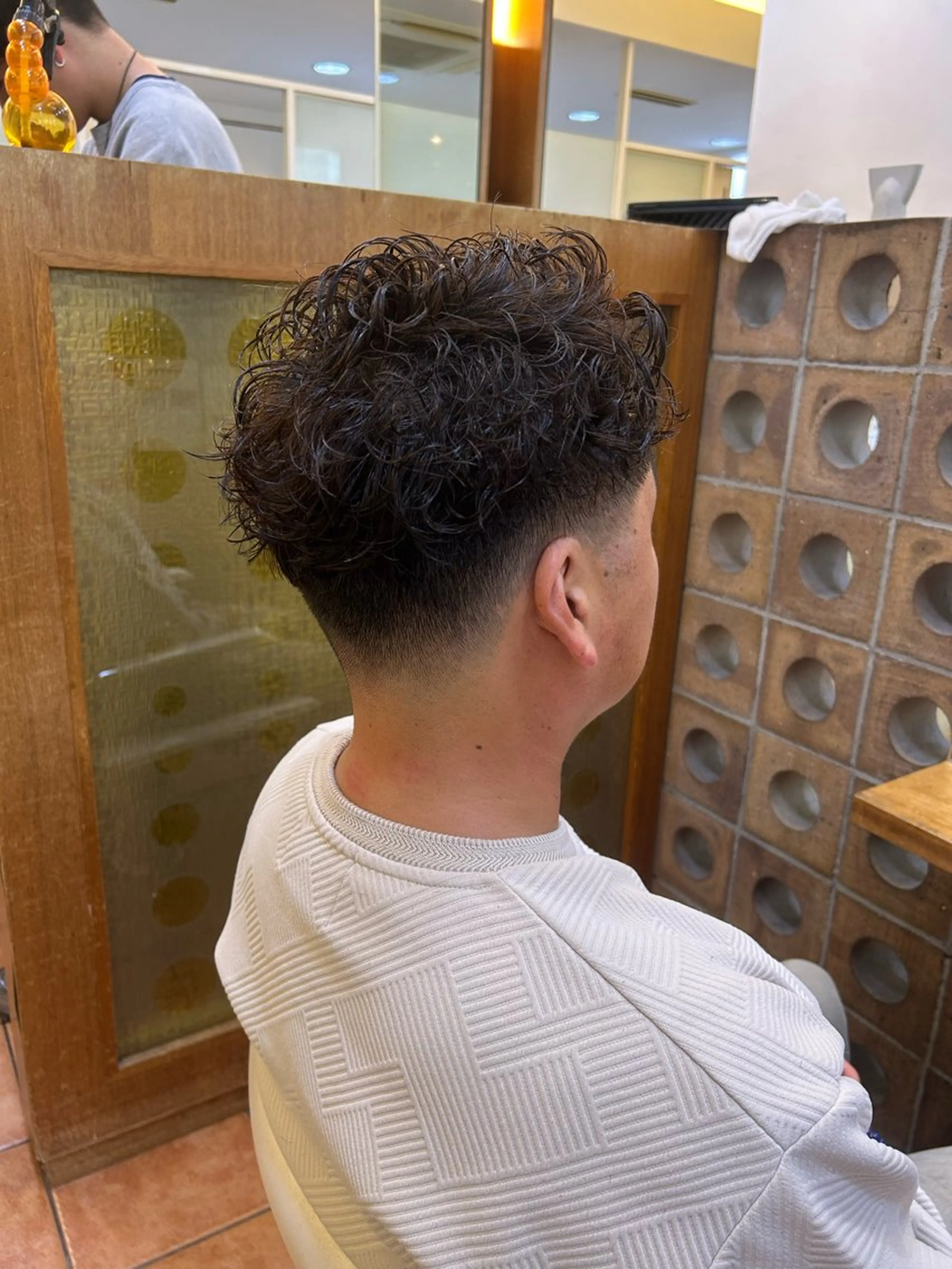 パーマ メンズ カット パーマ メンズパーマ/ ハイライト　Tumのヘアスタイル